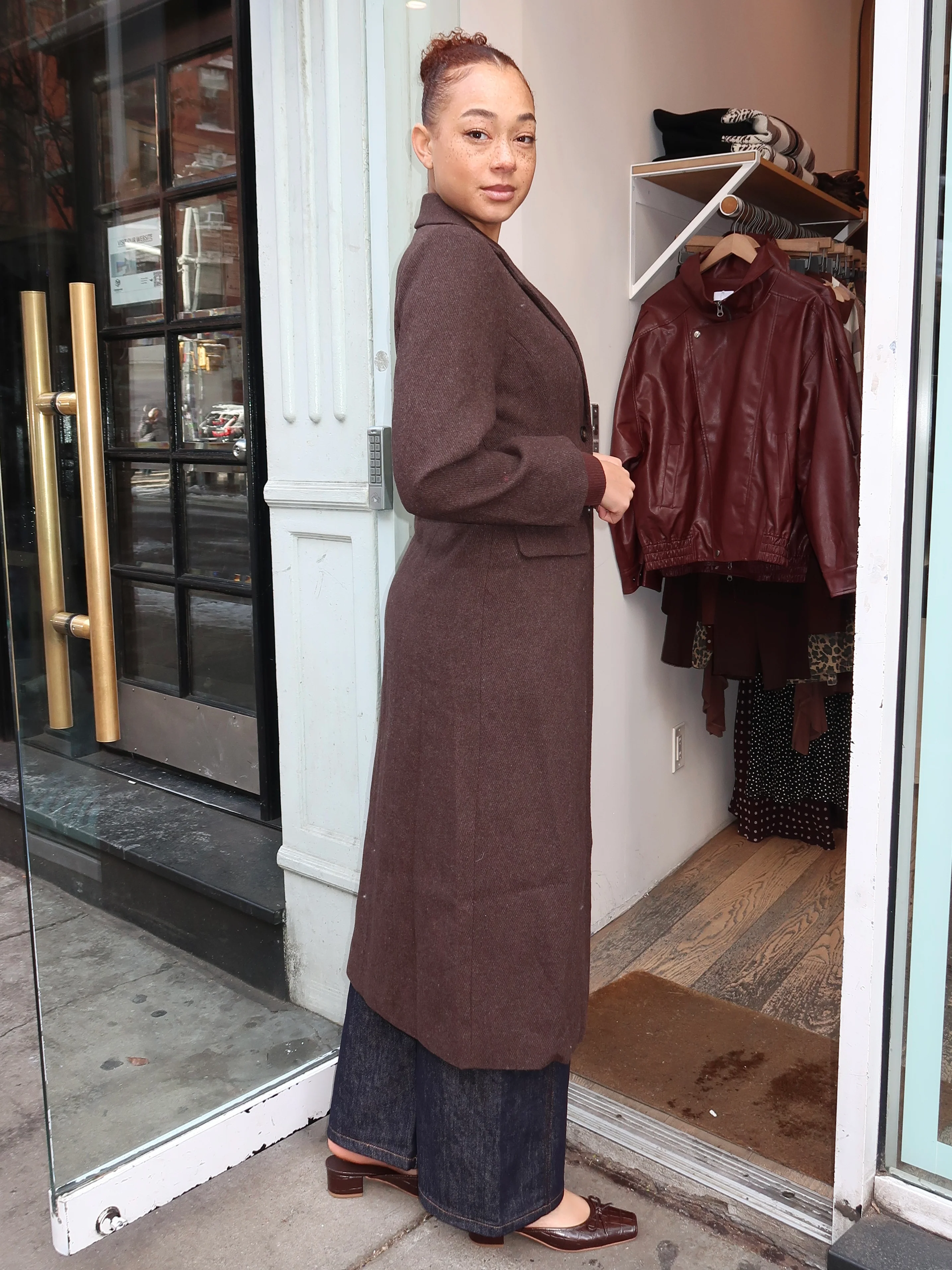 Melisse Coat in Brown - Image 4
