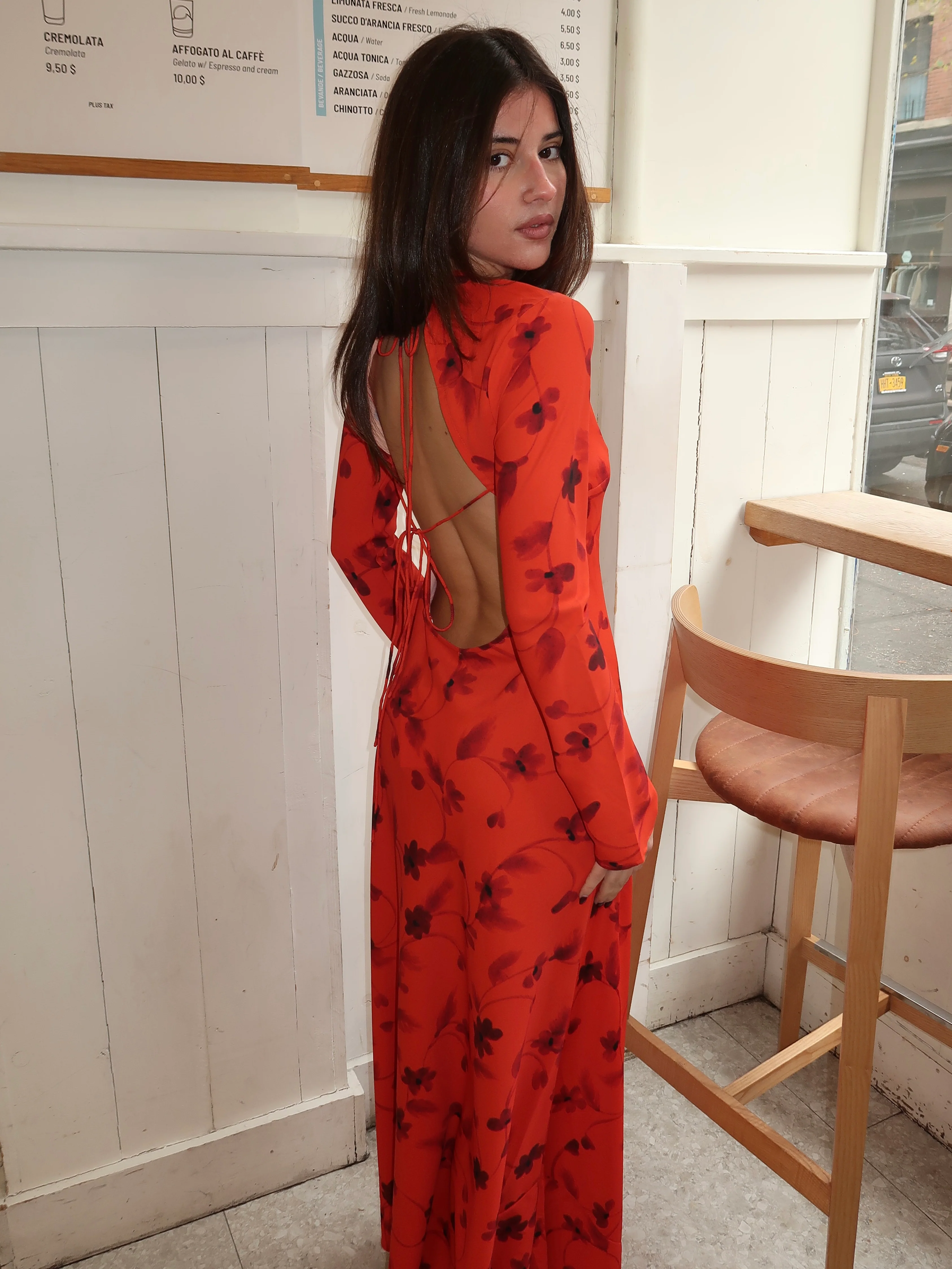 Mesa Maxi Dress in Pirazzo Floral Rosso - Image 4