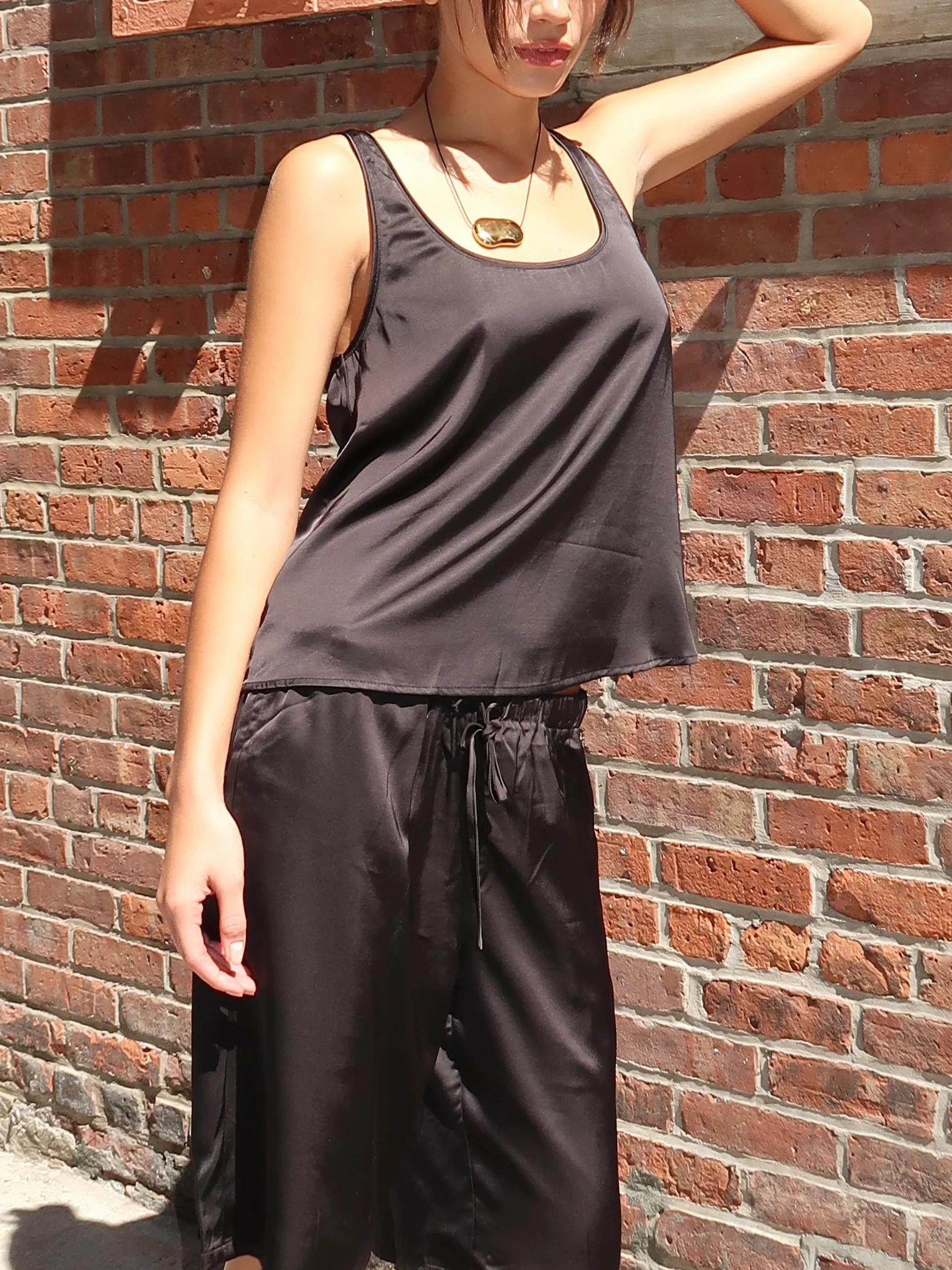 Mikayla Tank Top in Black - Image 2