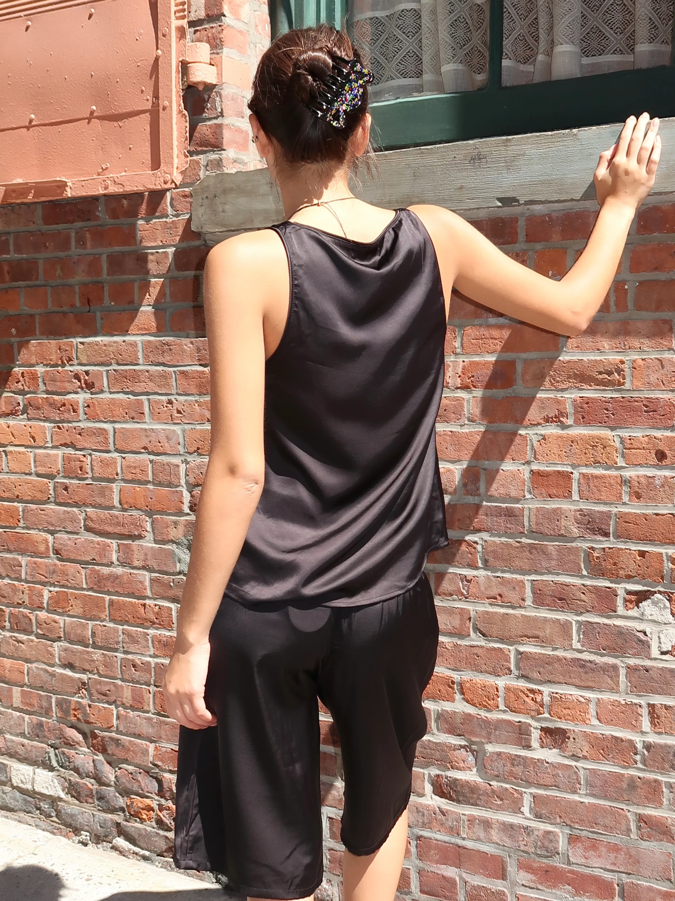 Mikayla Tank Top in Black - Image 3