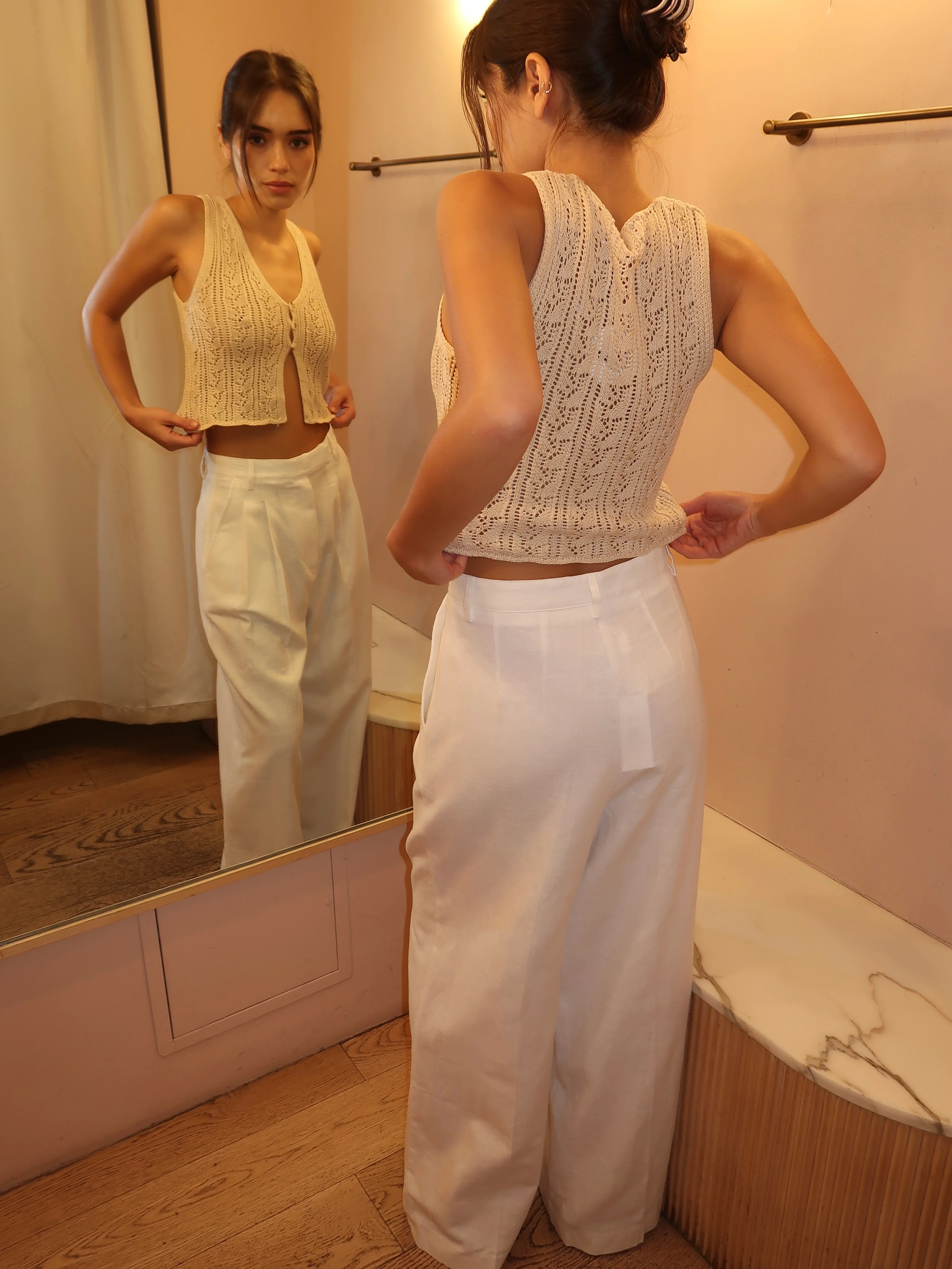 Milani Pants in White - Image 3