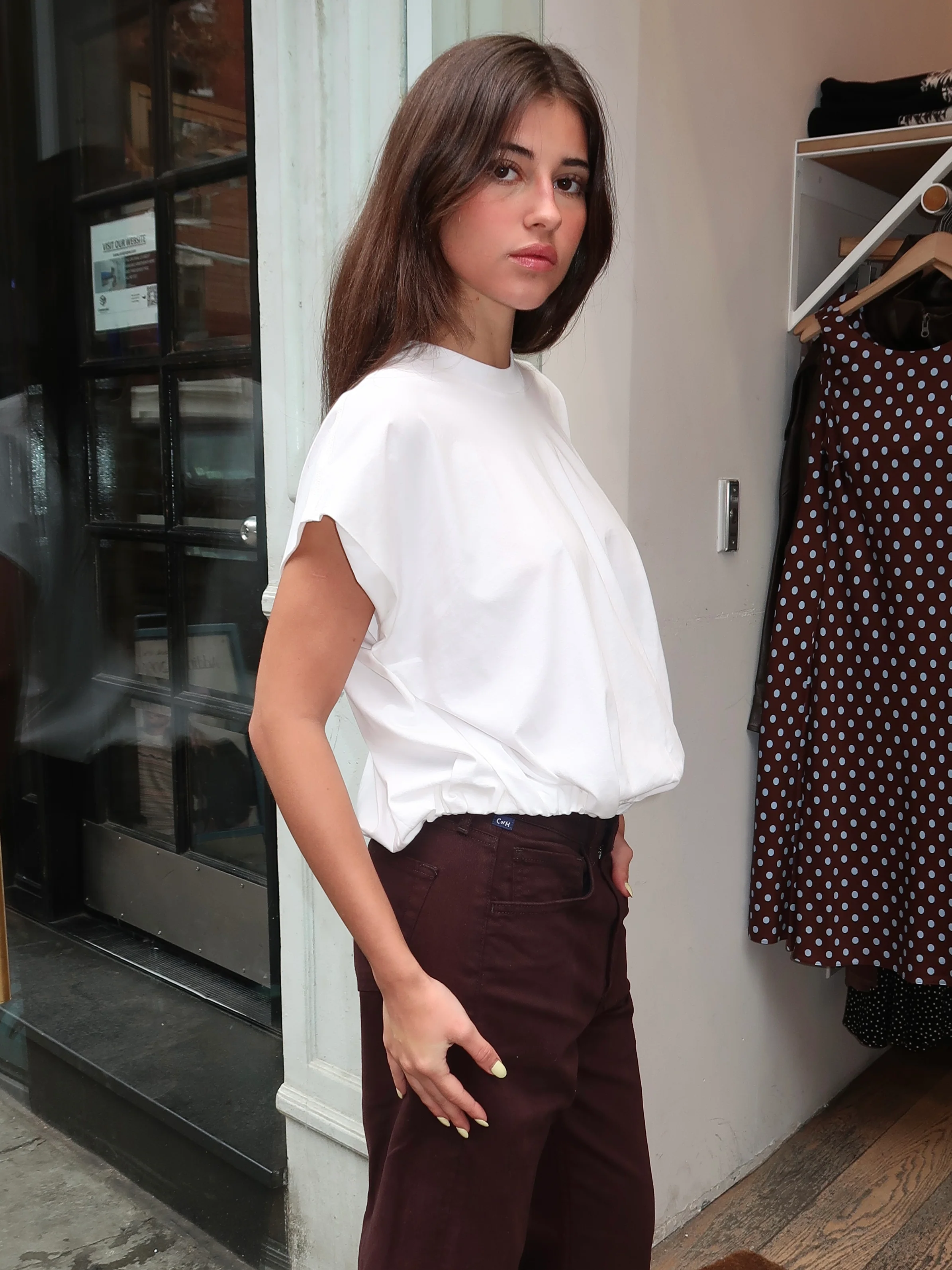Millie Top in Le Blanc - Image 2