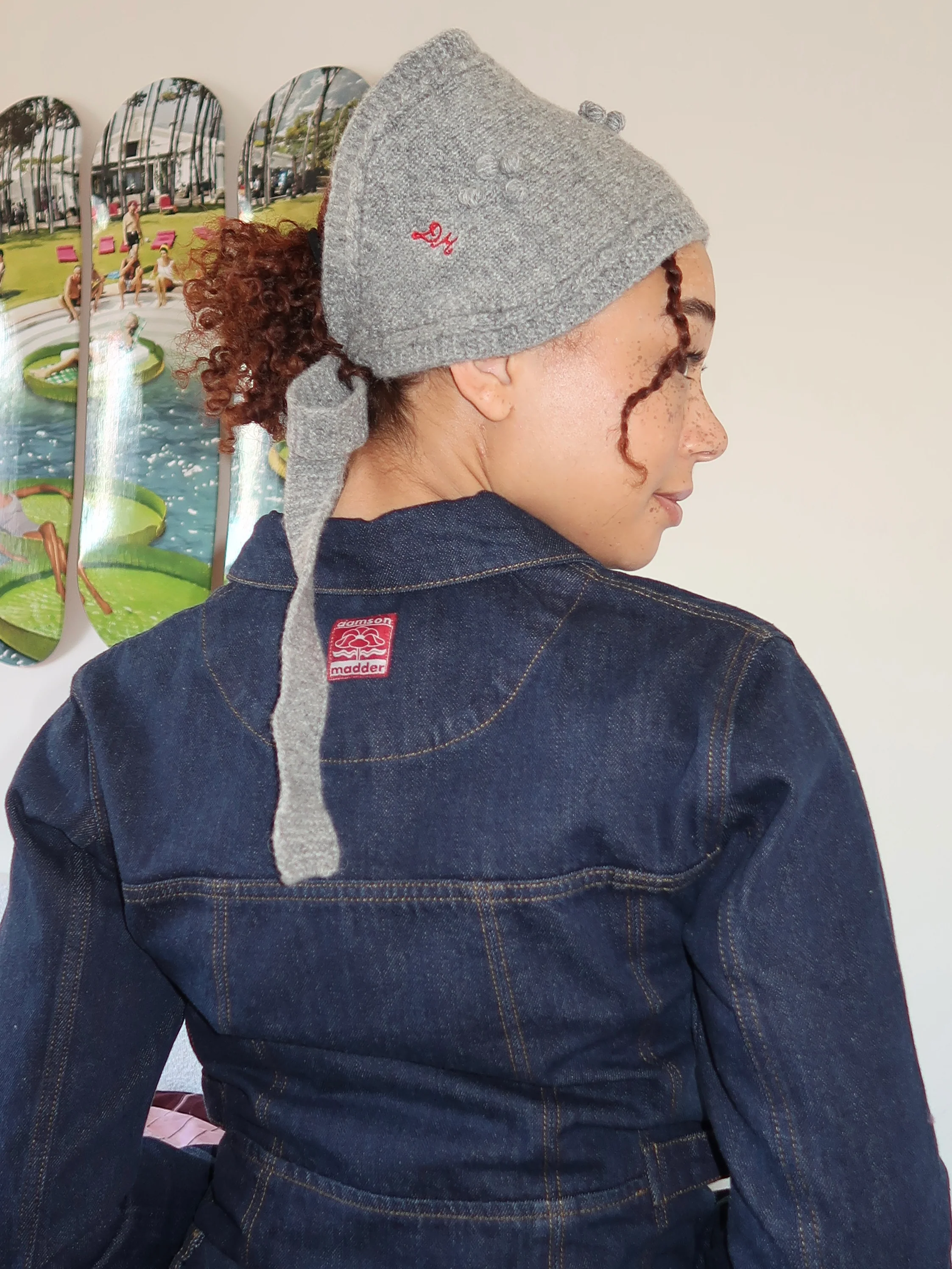 Mini Bonnet in Grey Marl - Image 3