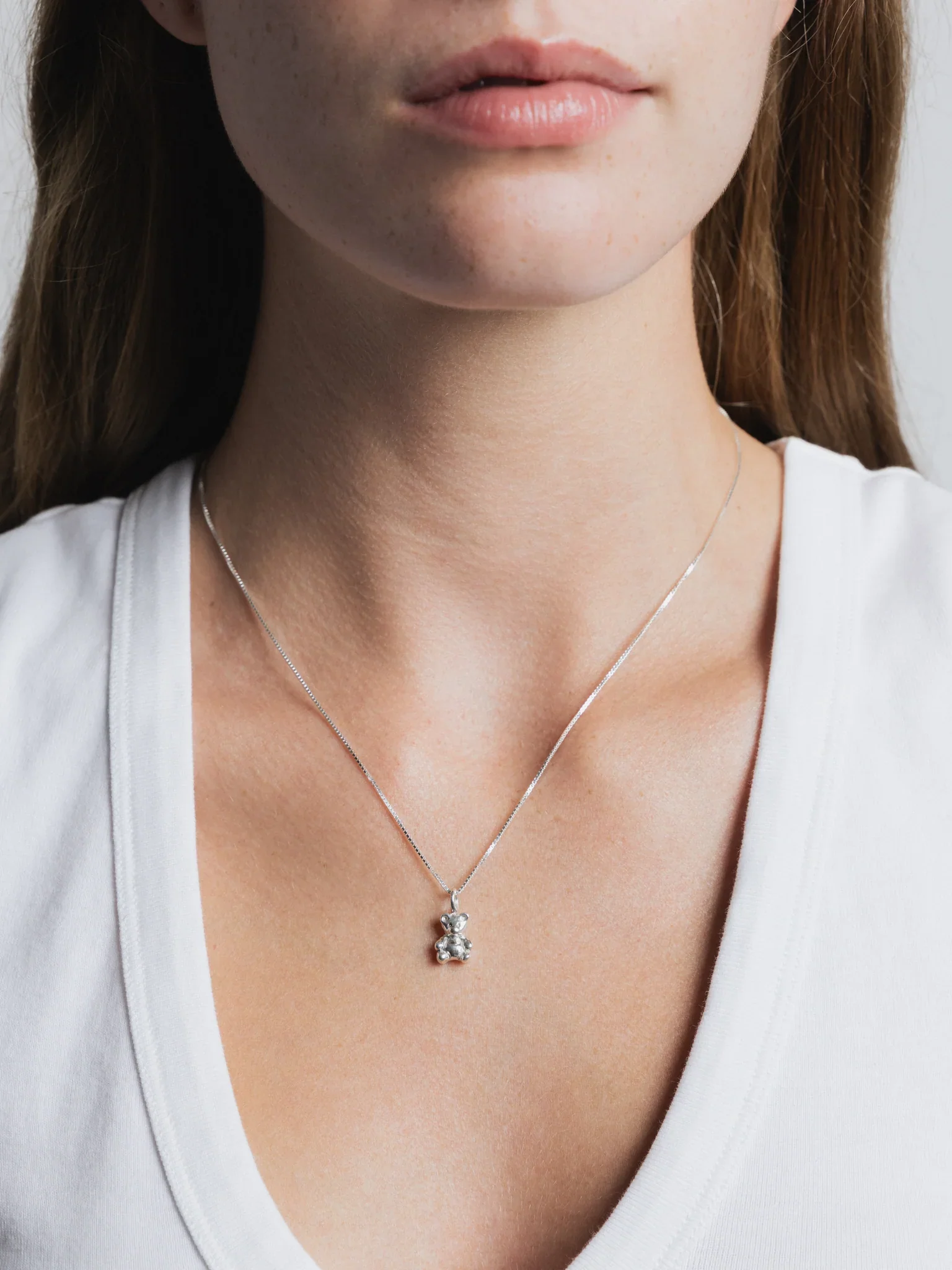 Mini Teddy Necklace in Sterling Silver - Image 2