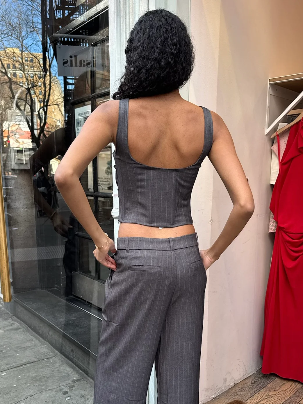 Monique Top in Grey - Image 3