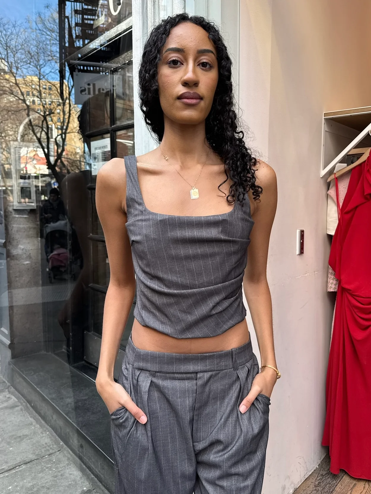 Monique Top in Grey - Image 4