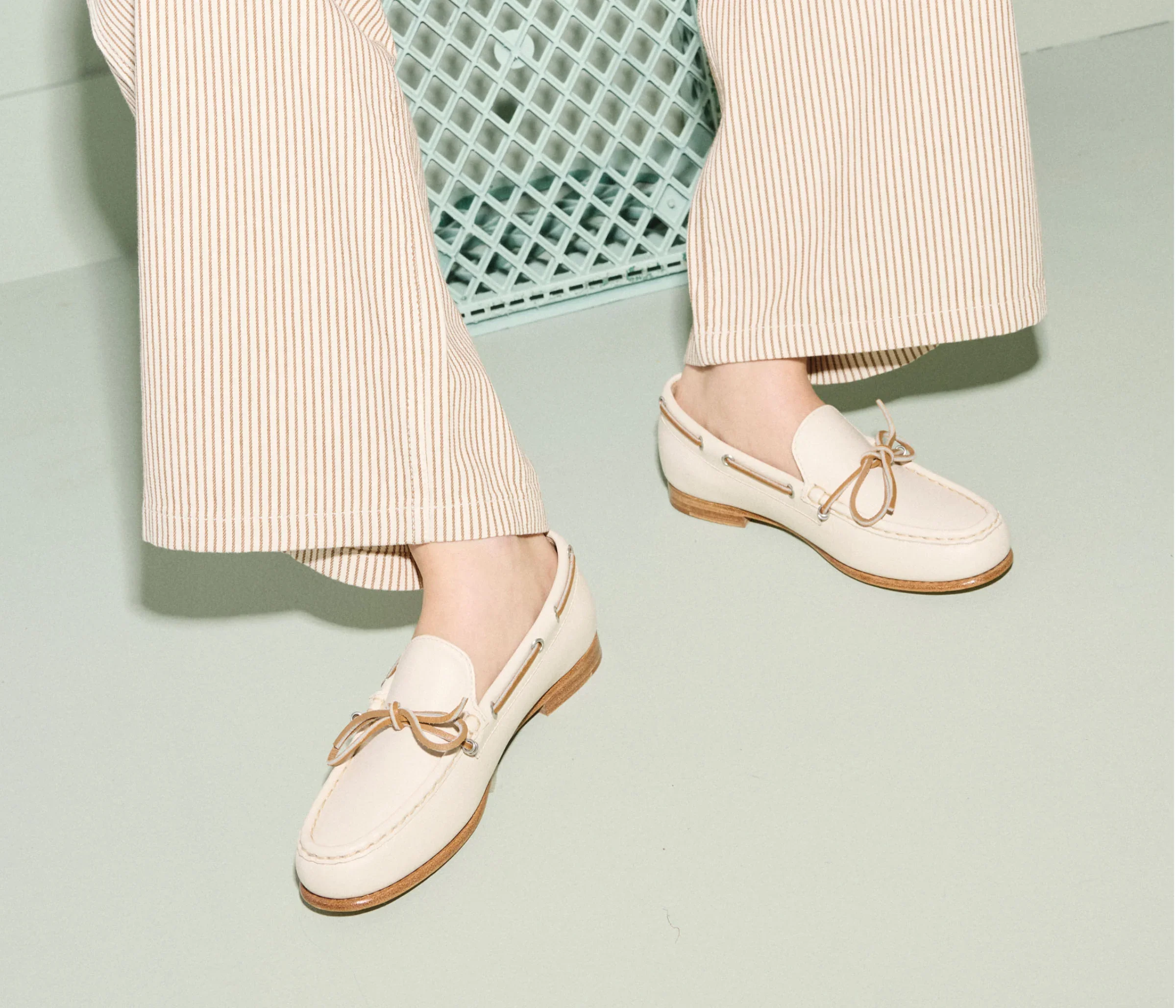 Morgan Loafers in Bone Calf - Image 2