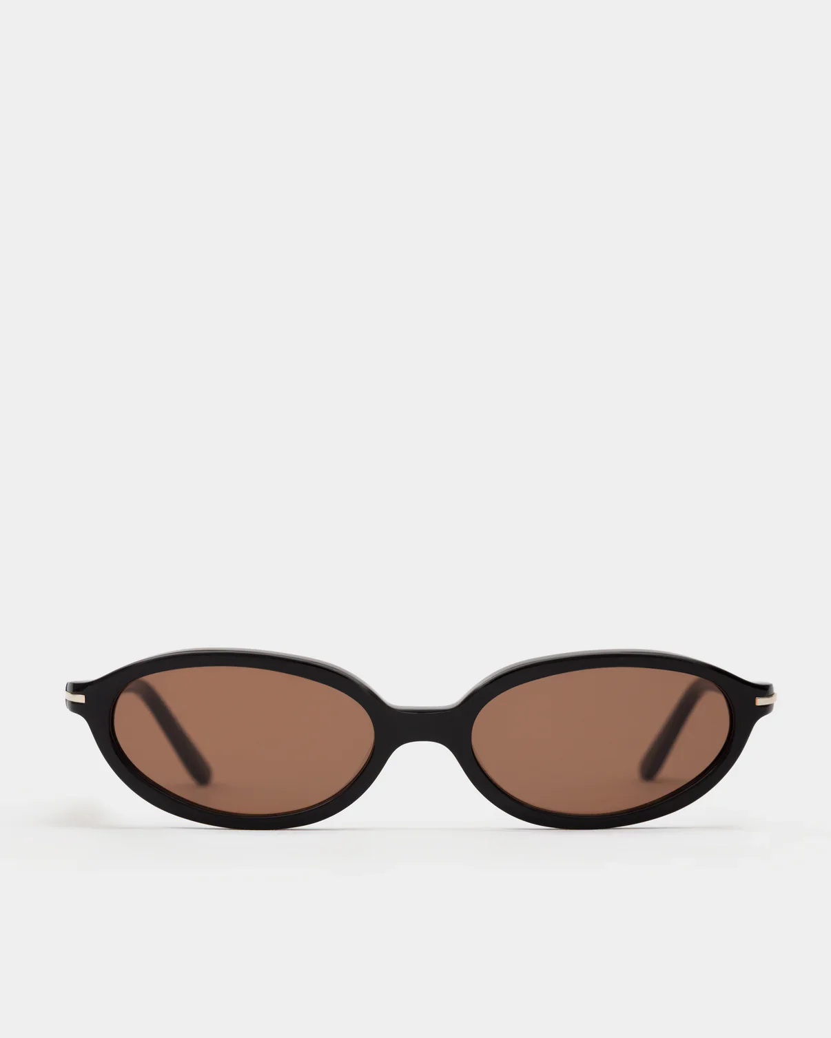 Noor Sunglasses in Transparent Mahogany/Blue Lens