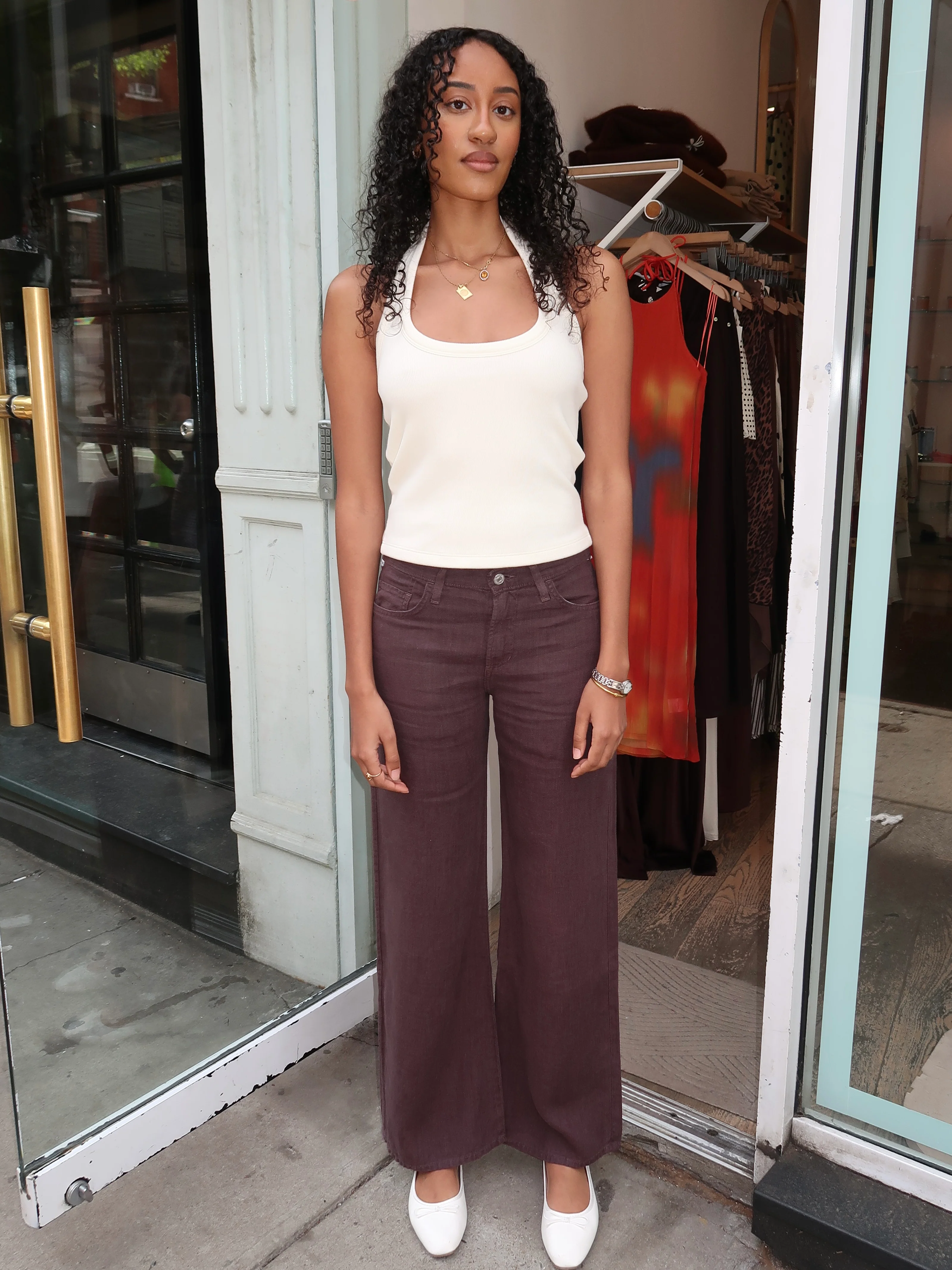 Nora Trouser in Linen Charcoal - Image 4