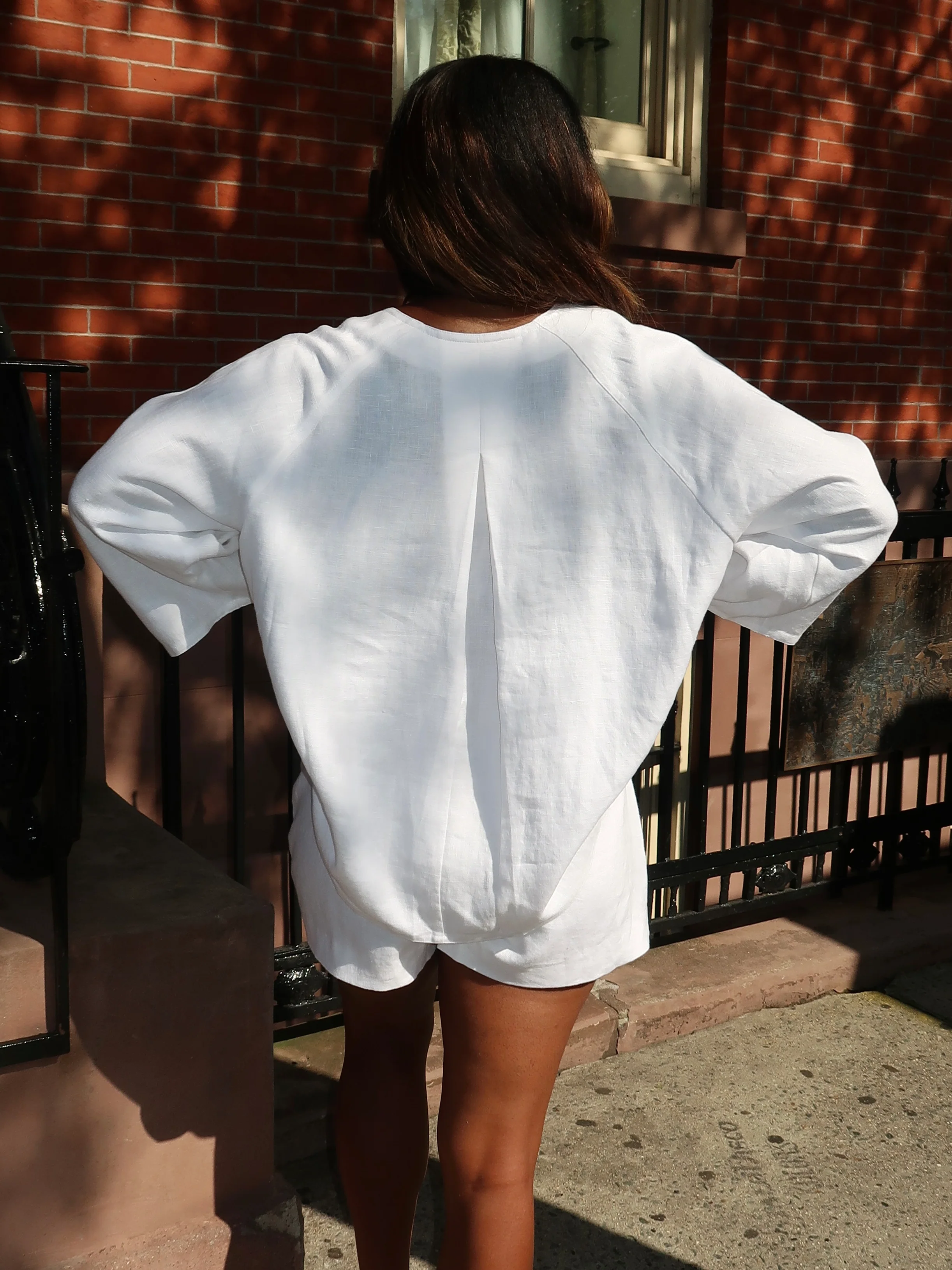 Olivia Blouse in Ivory - Image 3