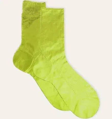 One Ribbed Laminated in Lime