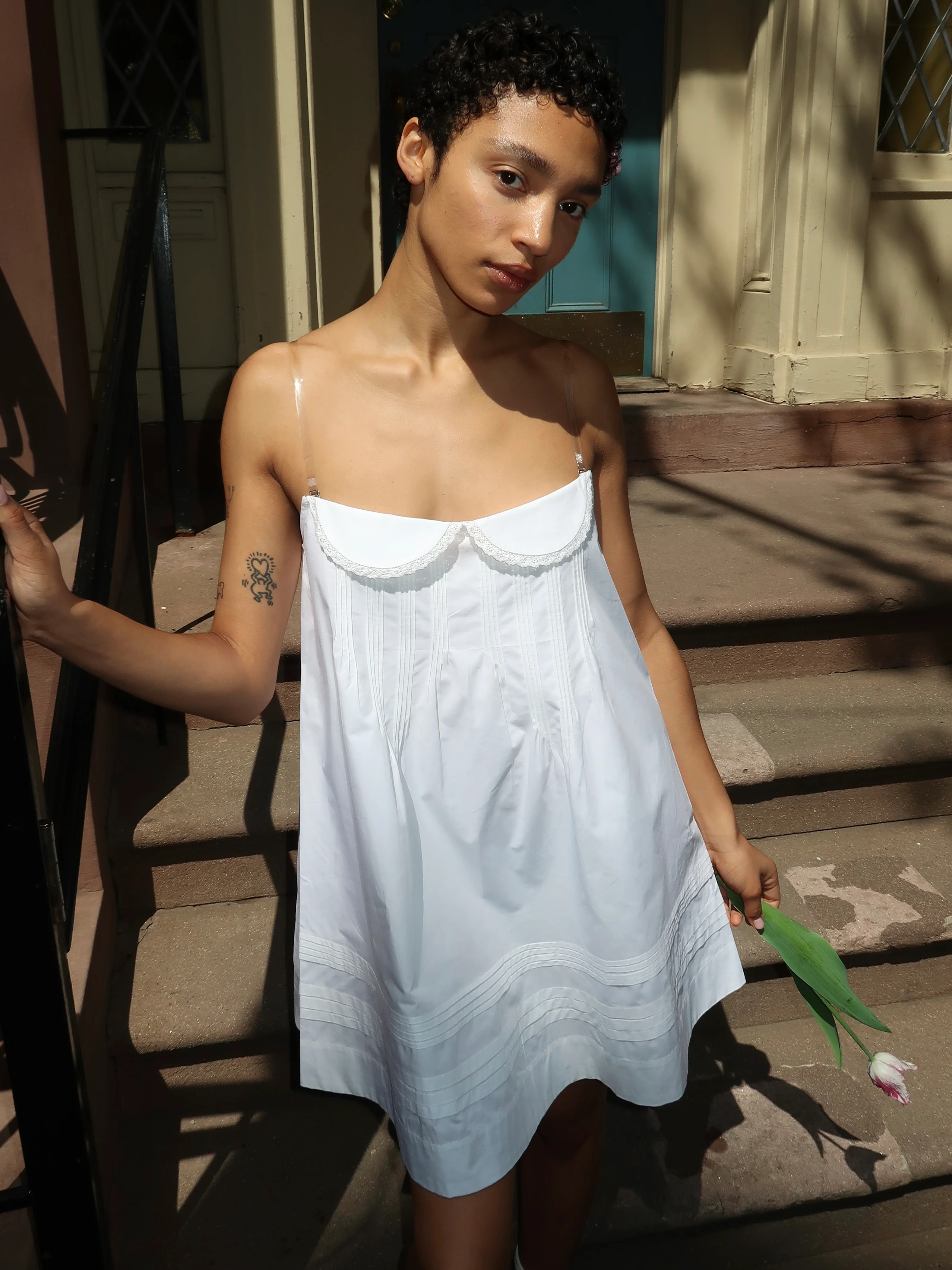 Patsy Dress in White - Image 4