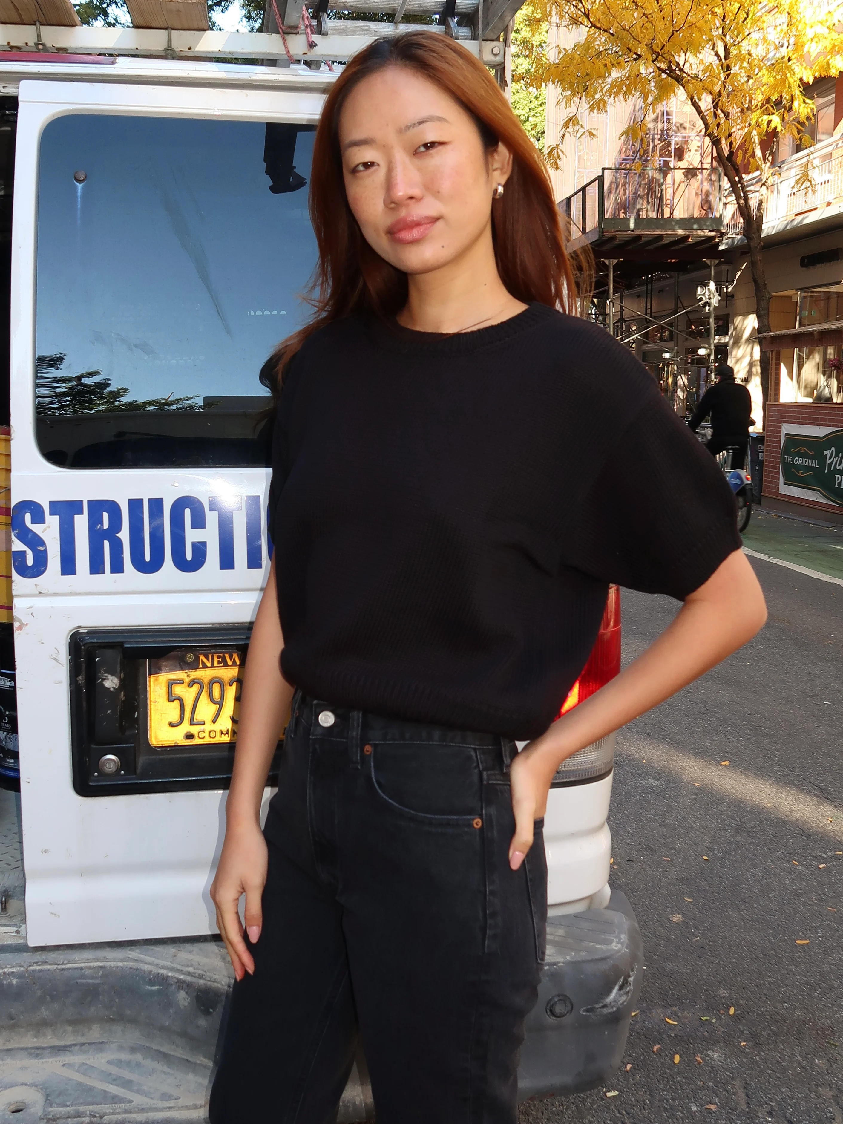 Pattie Sweater Top in Black - Image 4