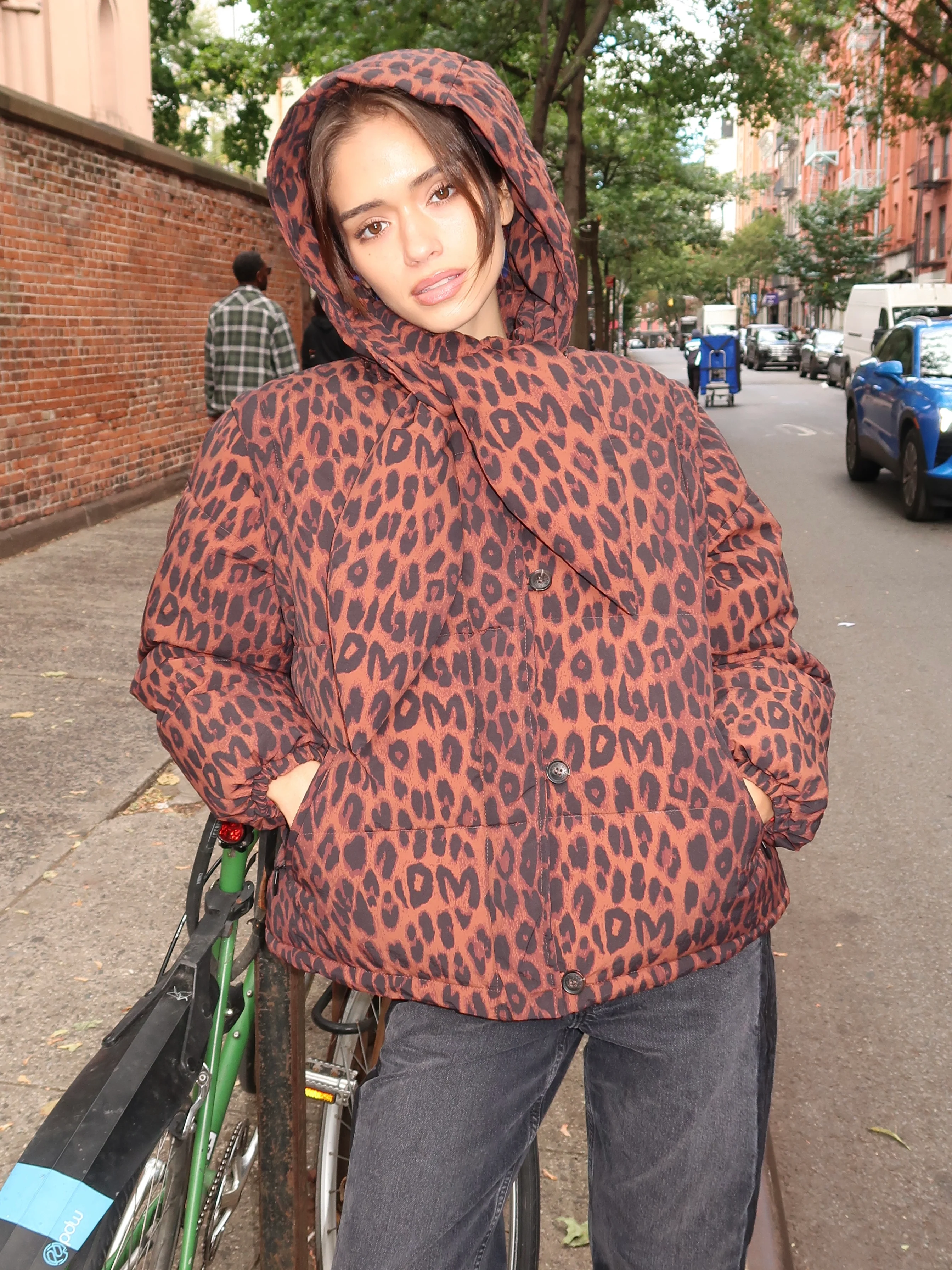 Pearl Puffer in Choco Leopard