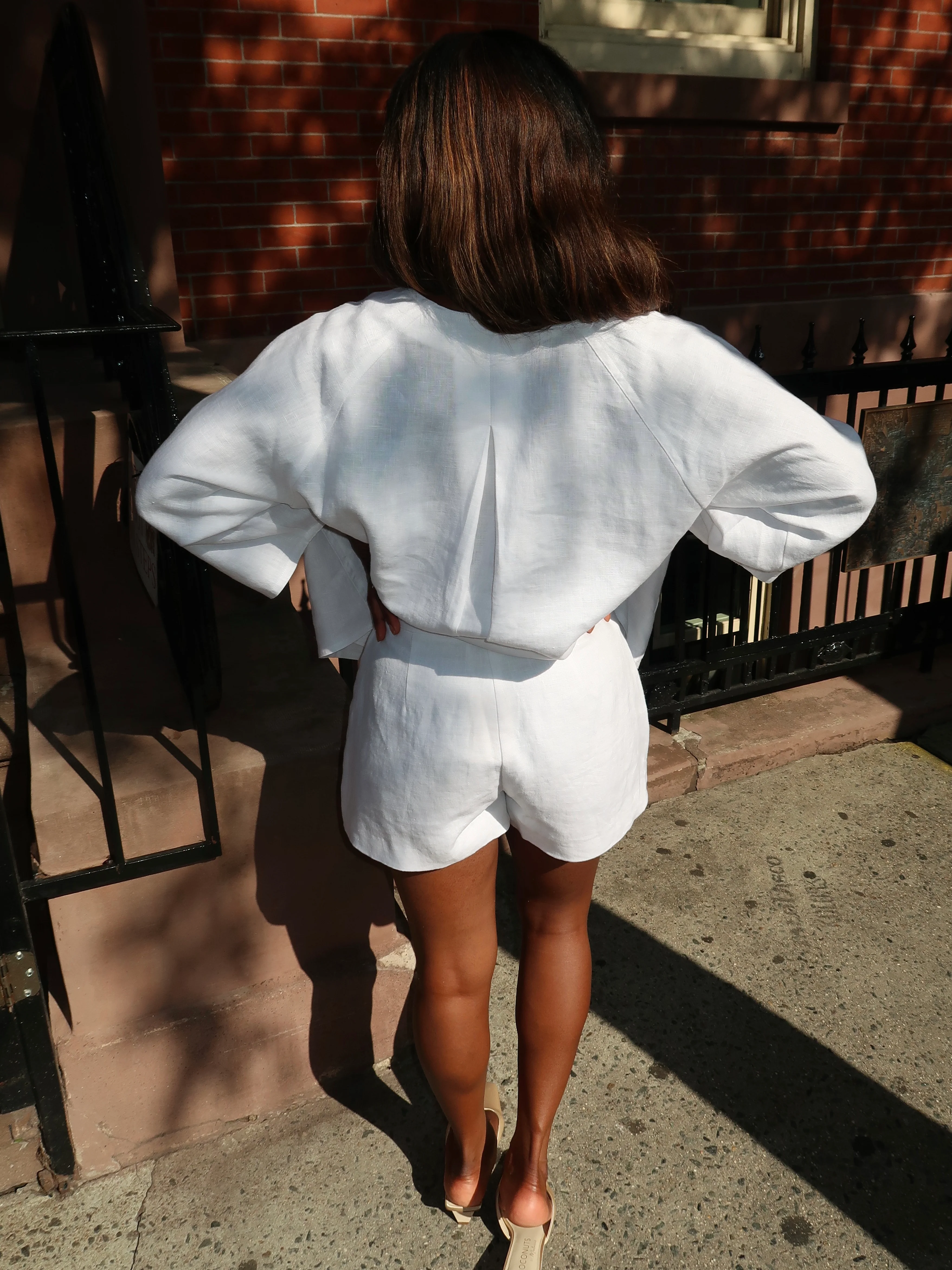 Perri Short in Ivory - Image 3