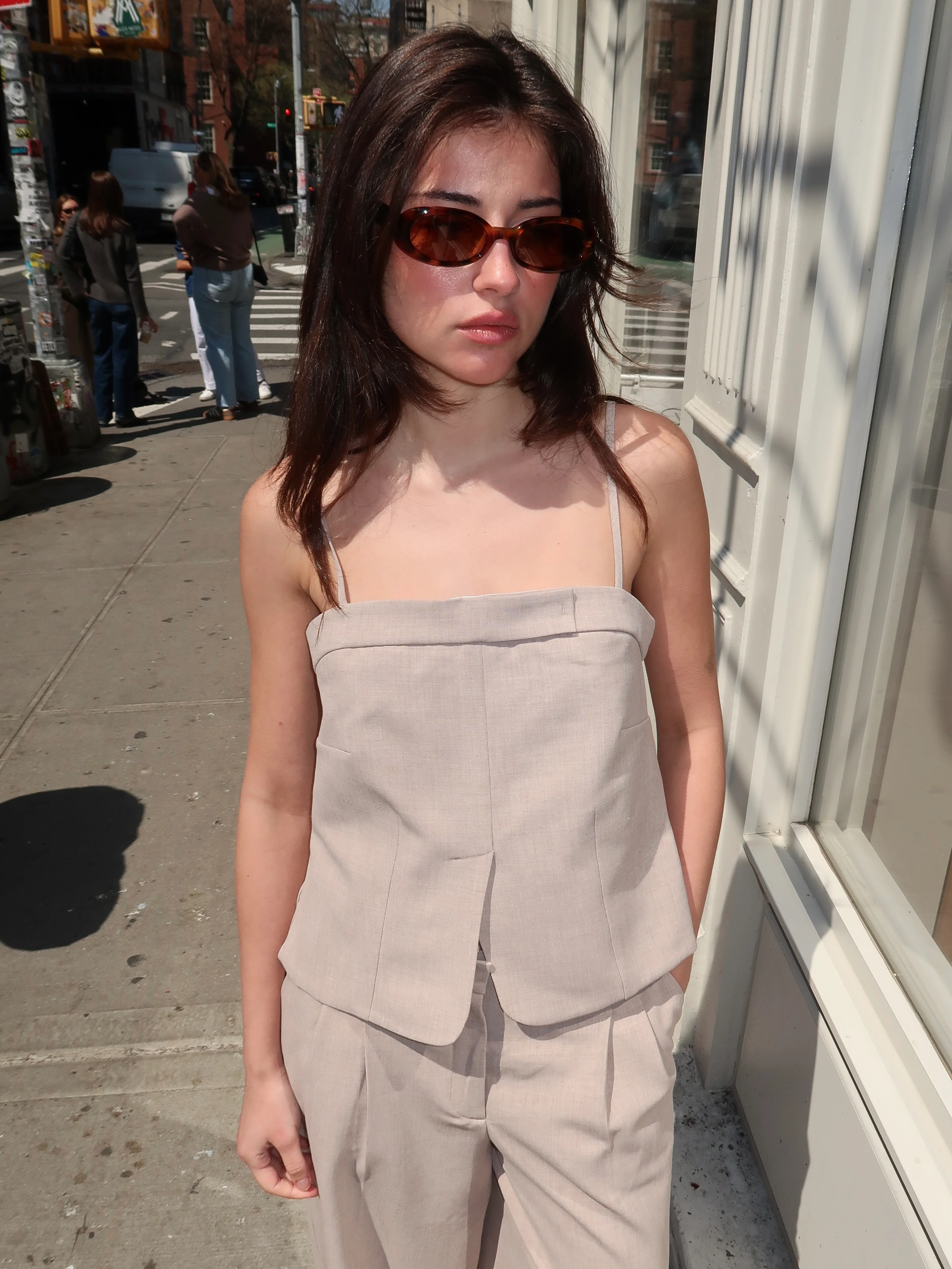 Pisano Top in Beige Melange - Image 4