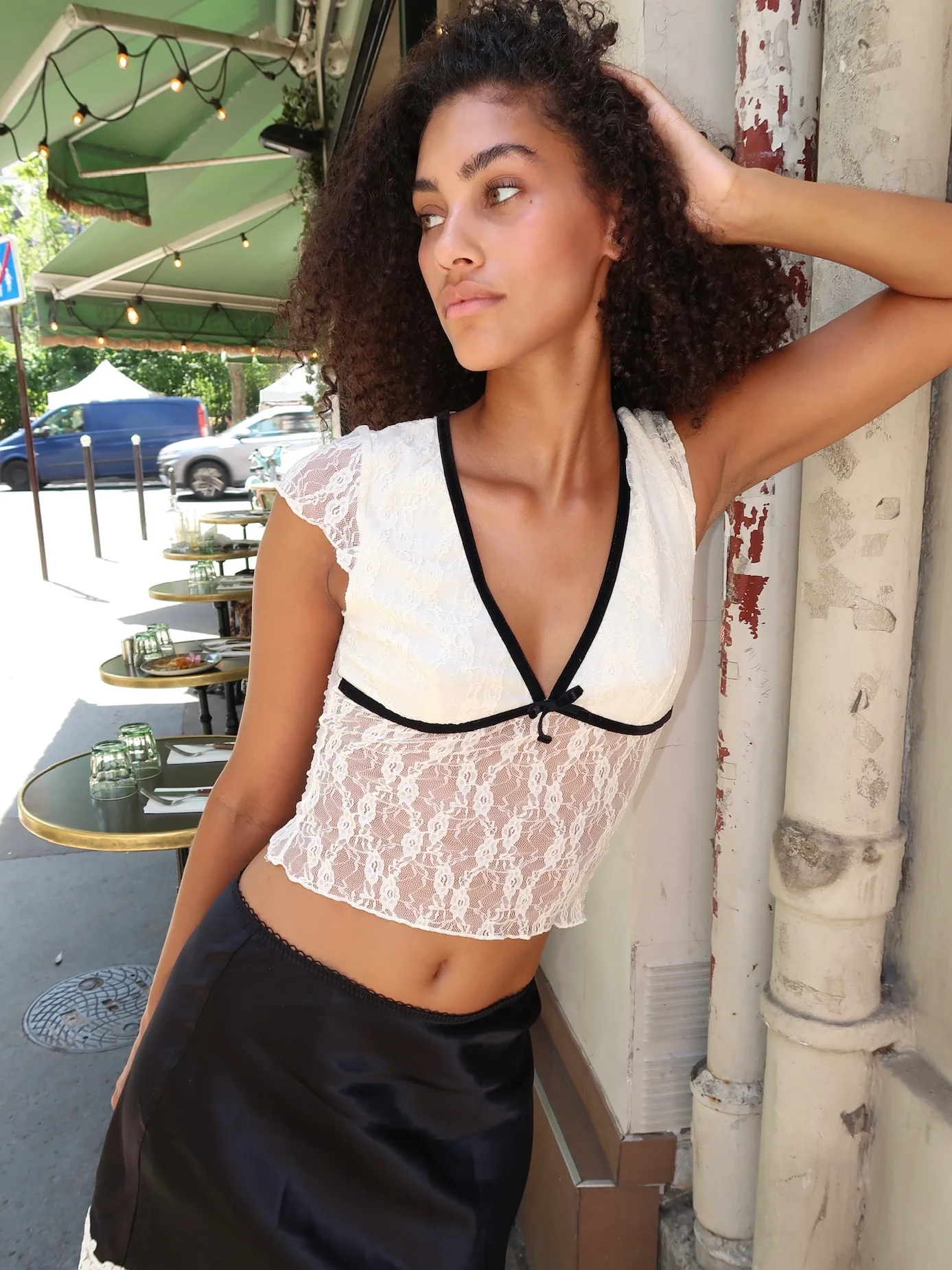 Prudence Lace Top in Cream - Image 4