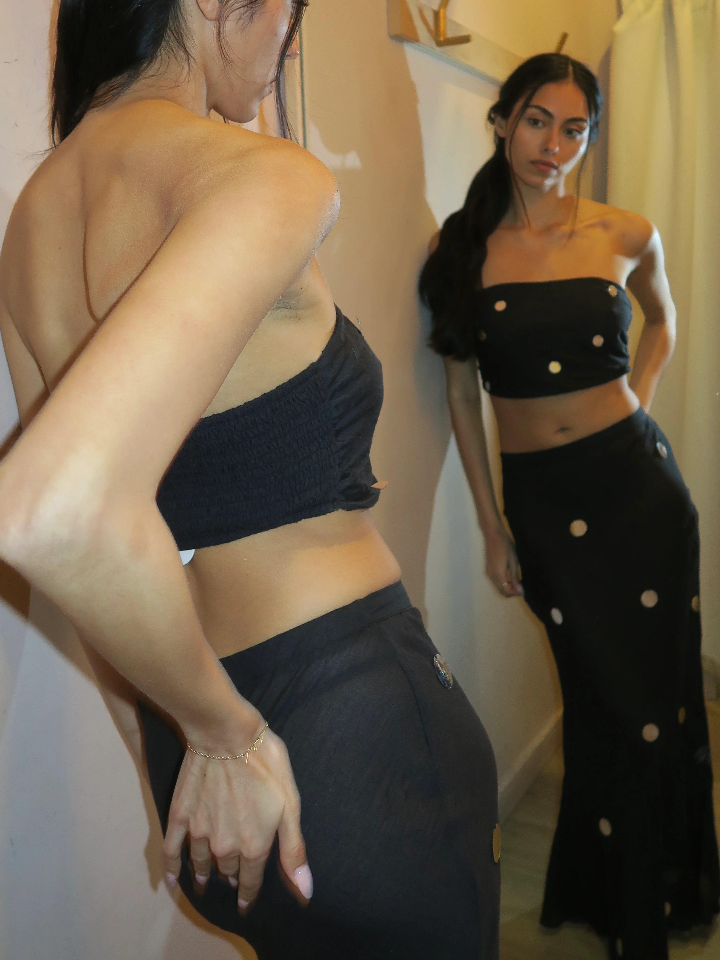 Quinta Tube Top in Black Sequin - Image 3
