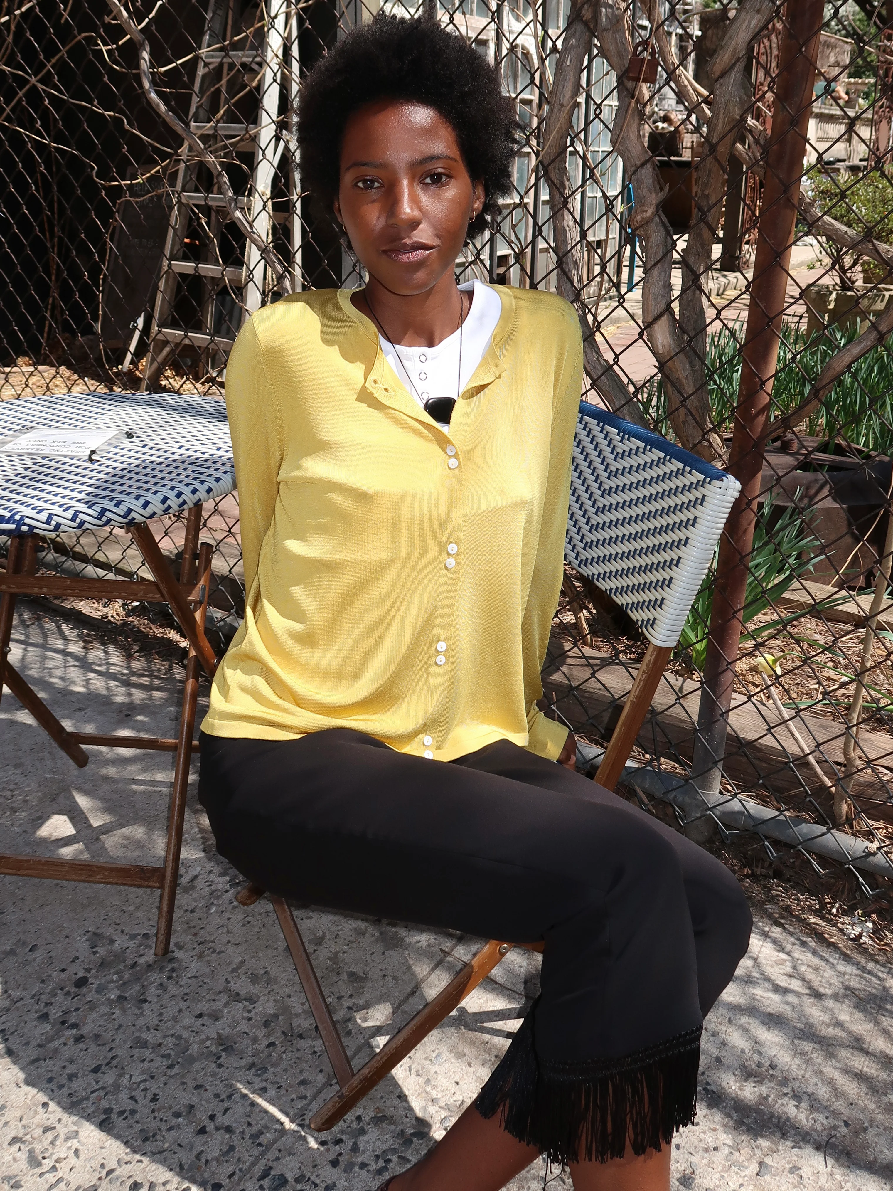 Rae Cardigan in Honey - Image 3