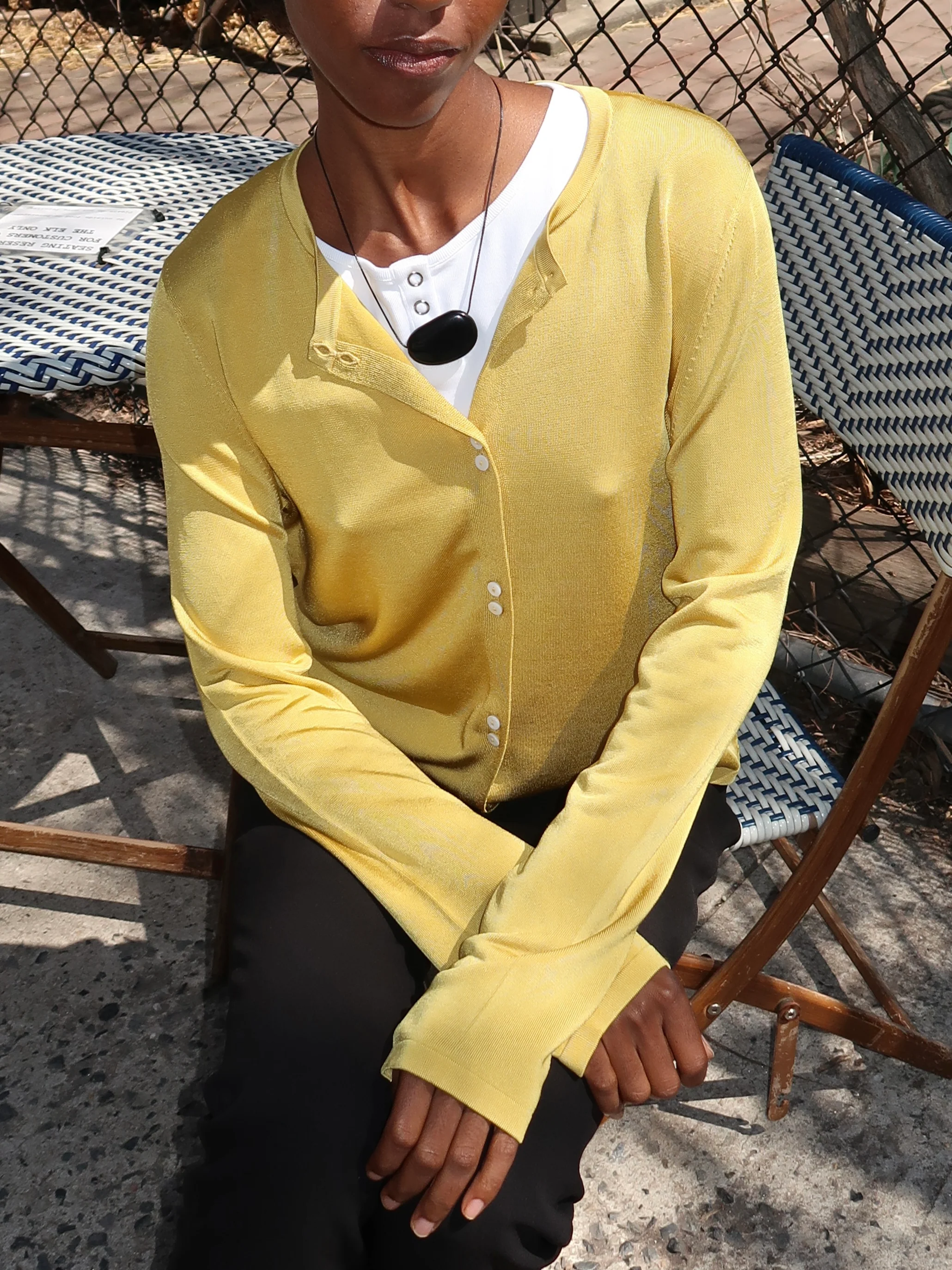 Rae Cardigan in Honey - Image 4