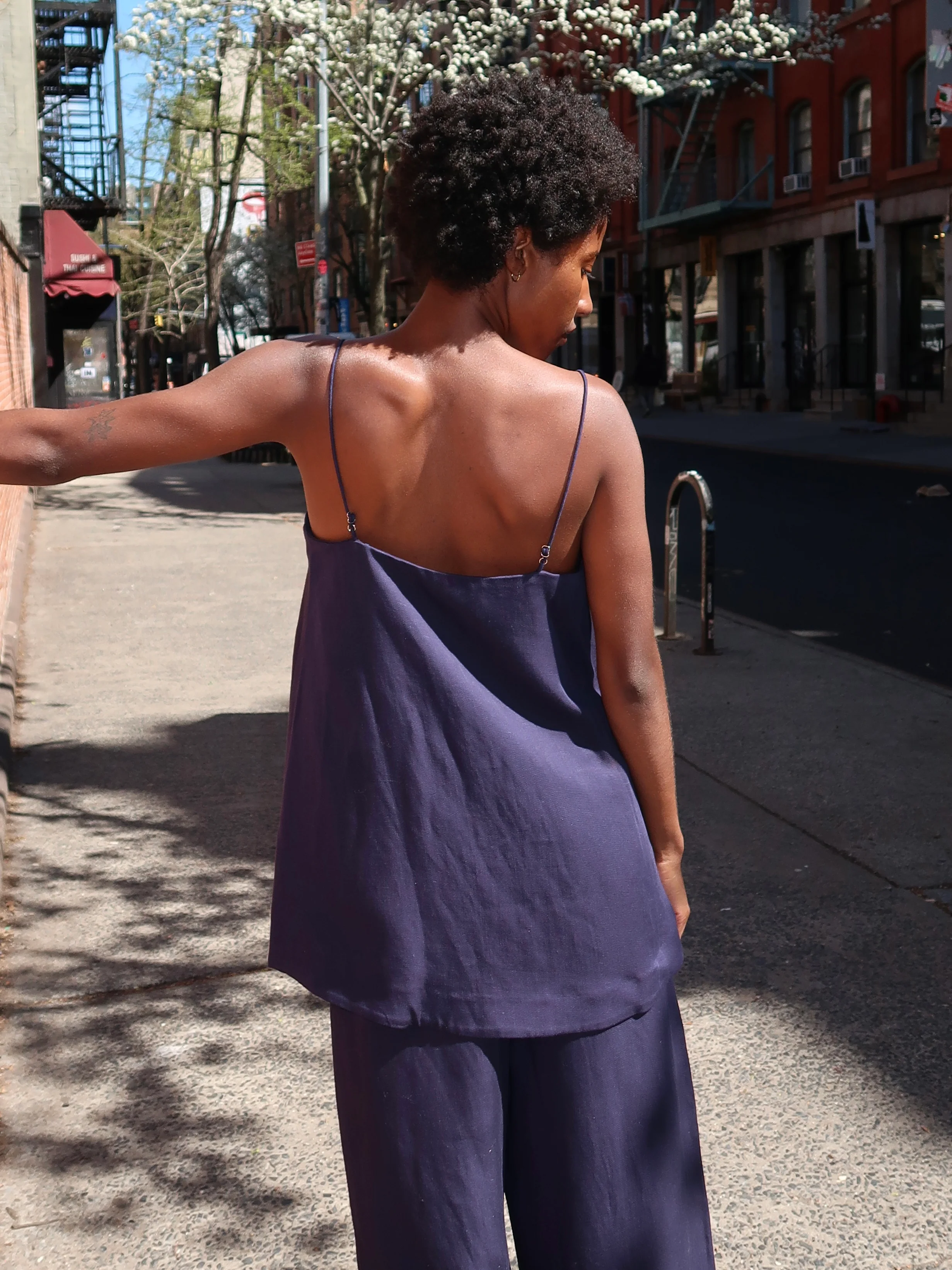 Rosa Top in Vintage Navy - Image 3