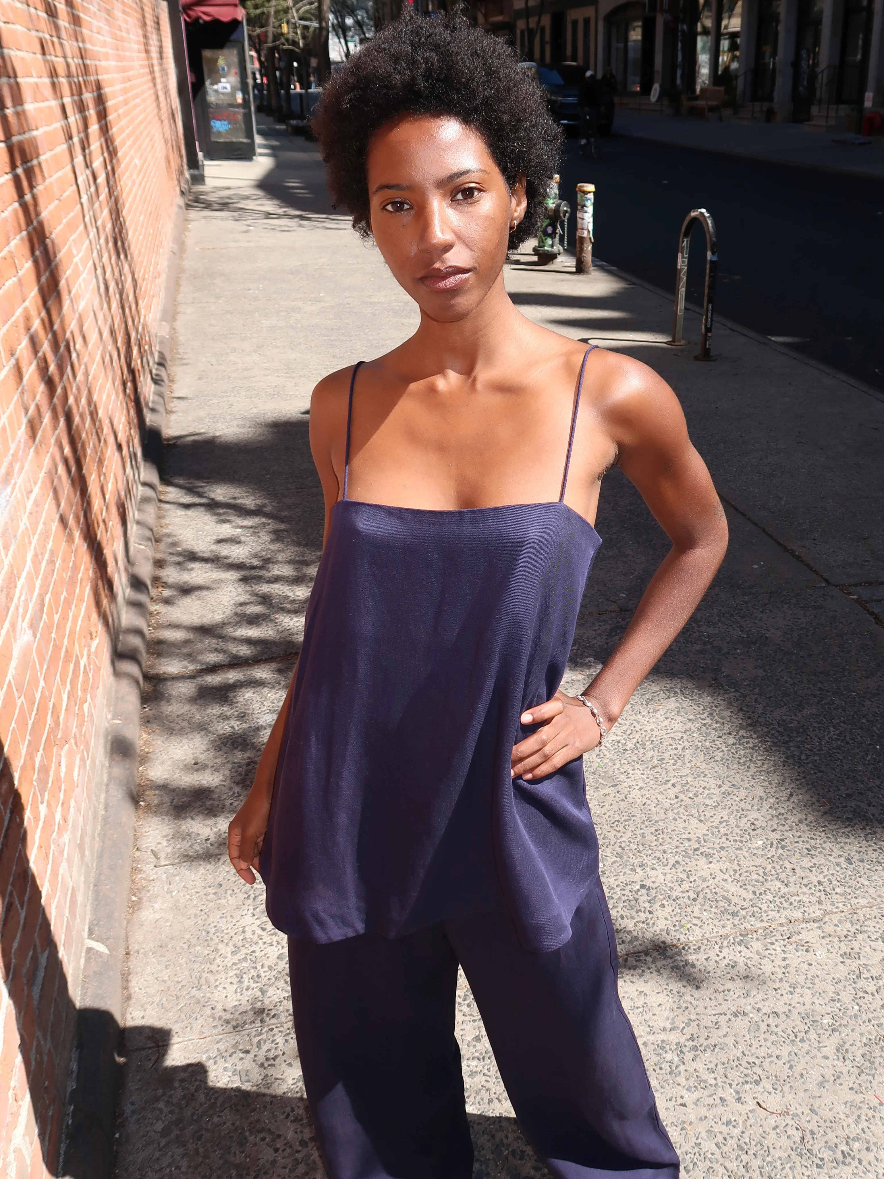 Rosa Top in Vintage Navy - Image 4