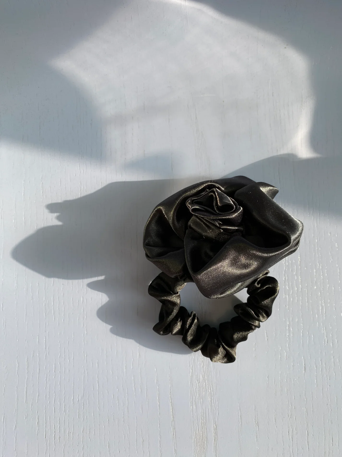 Rosette Scrunchie in Black - Image 6