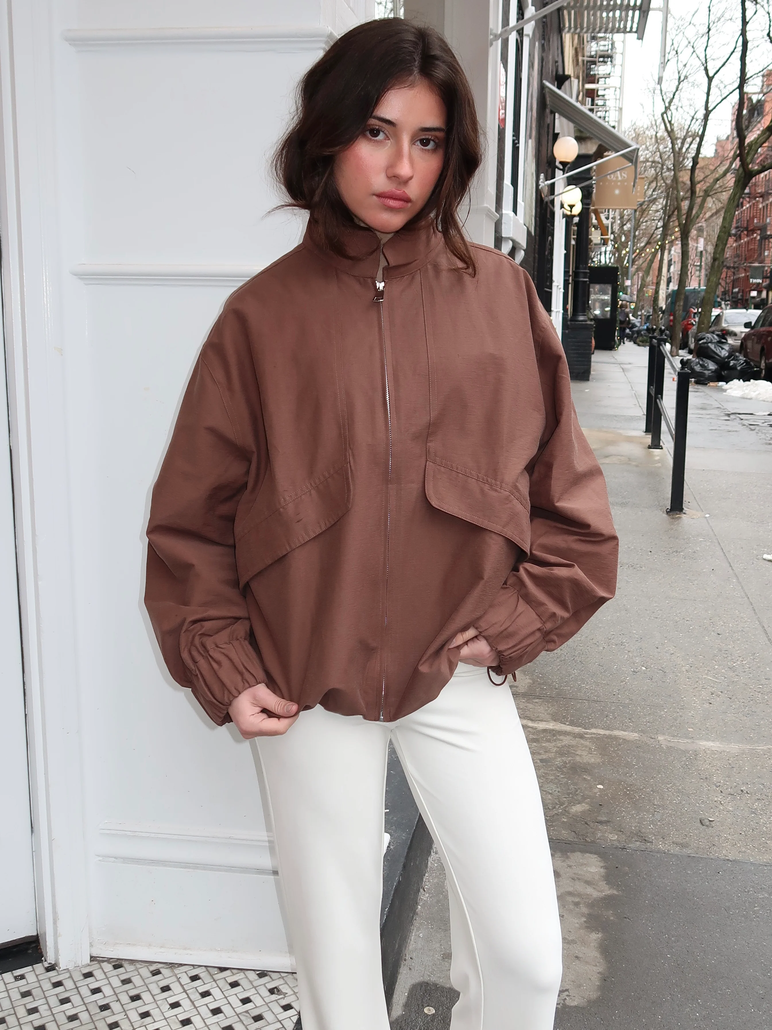 Sable Jacket in Chocolate Brown