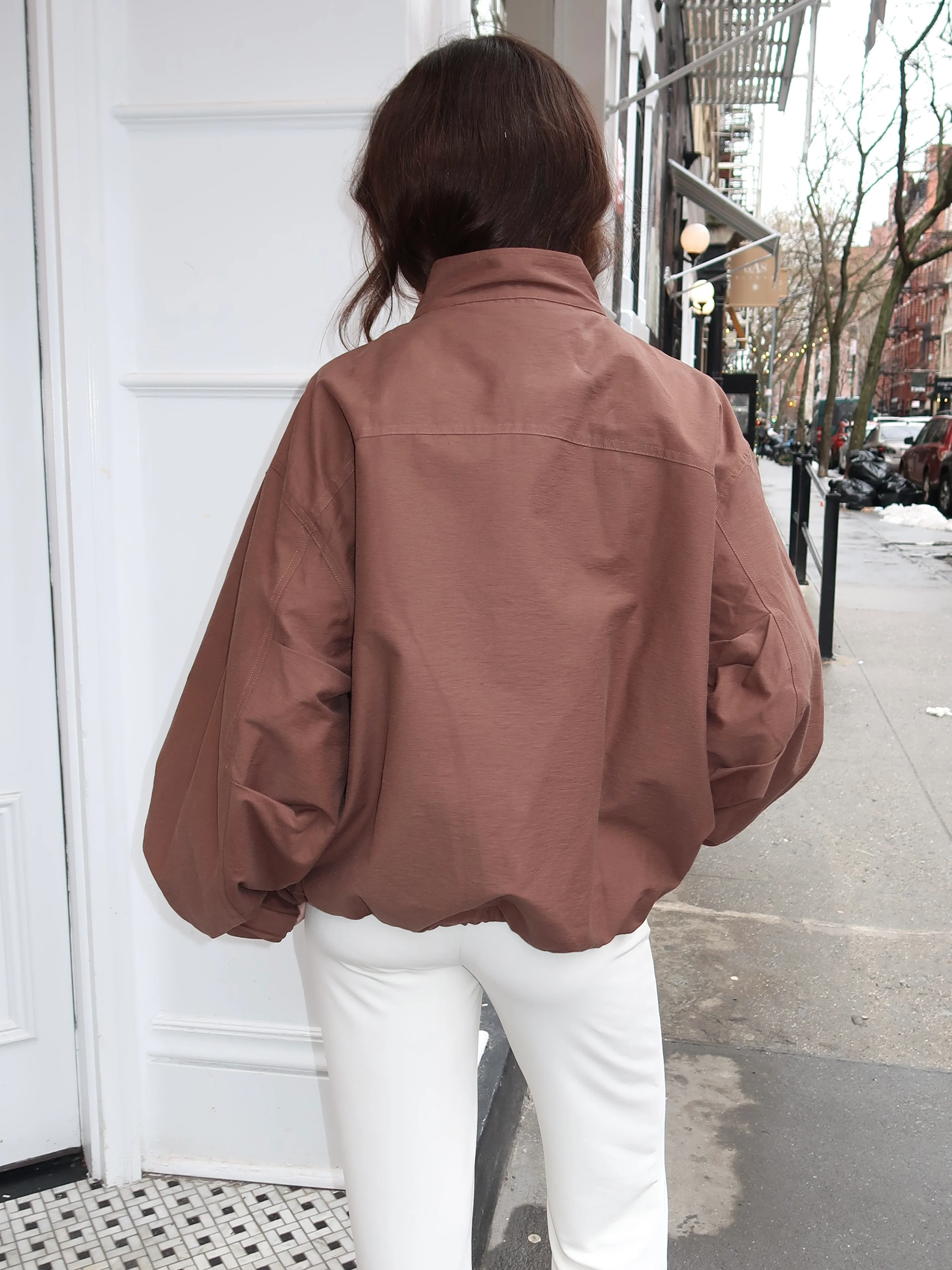 Sable Jacket in Chocolate Brown - Image 3