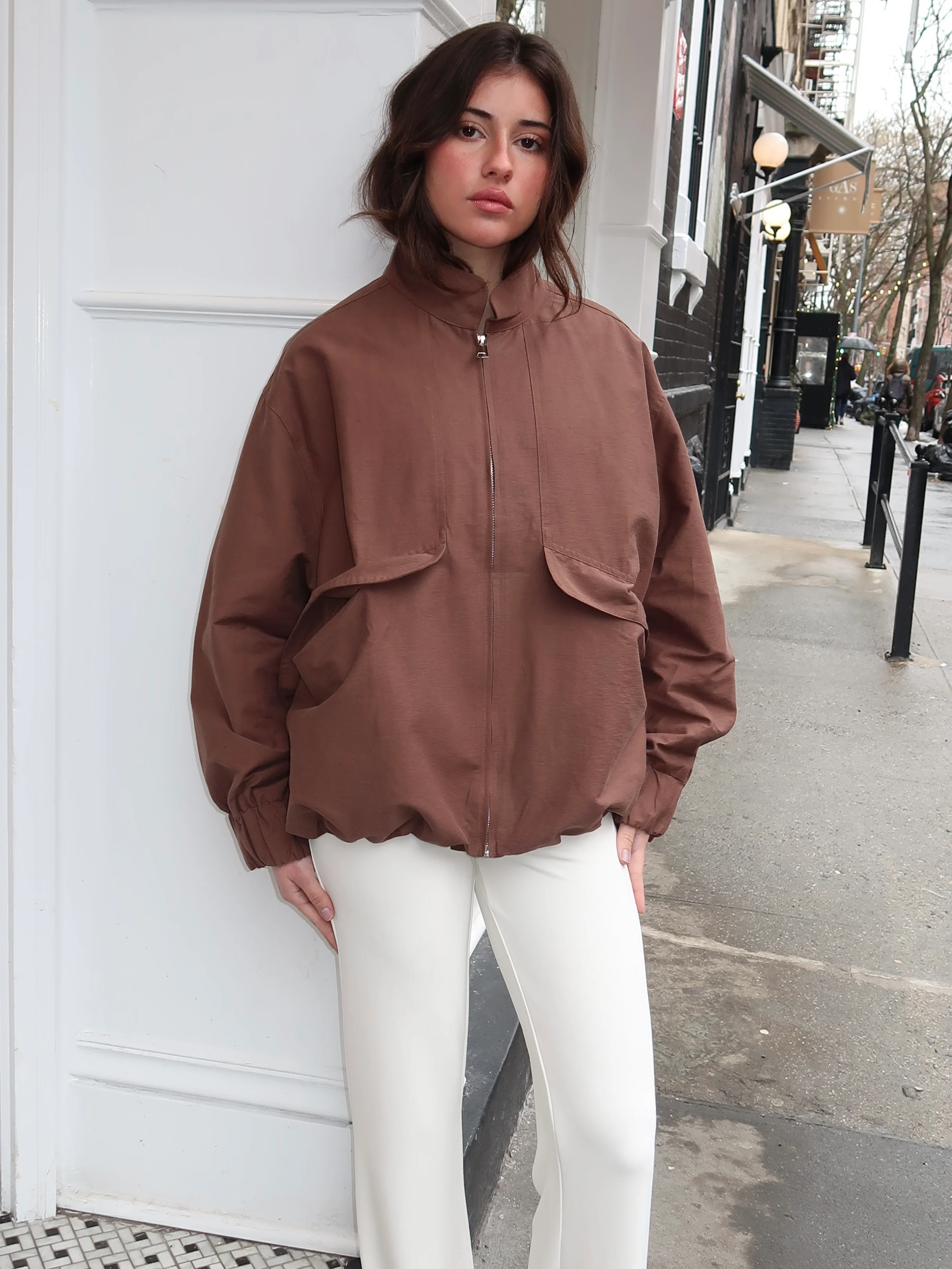 Sable Jacket in Chocolate Brown - Image 4