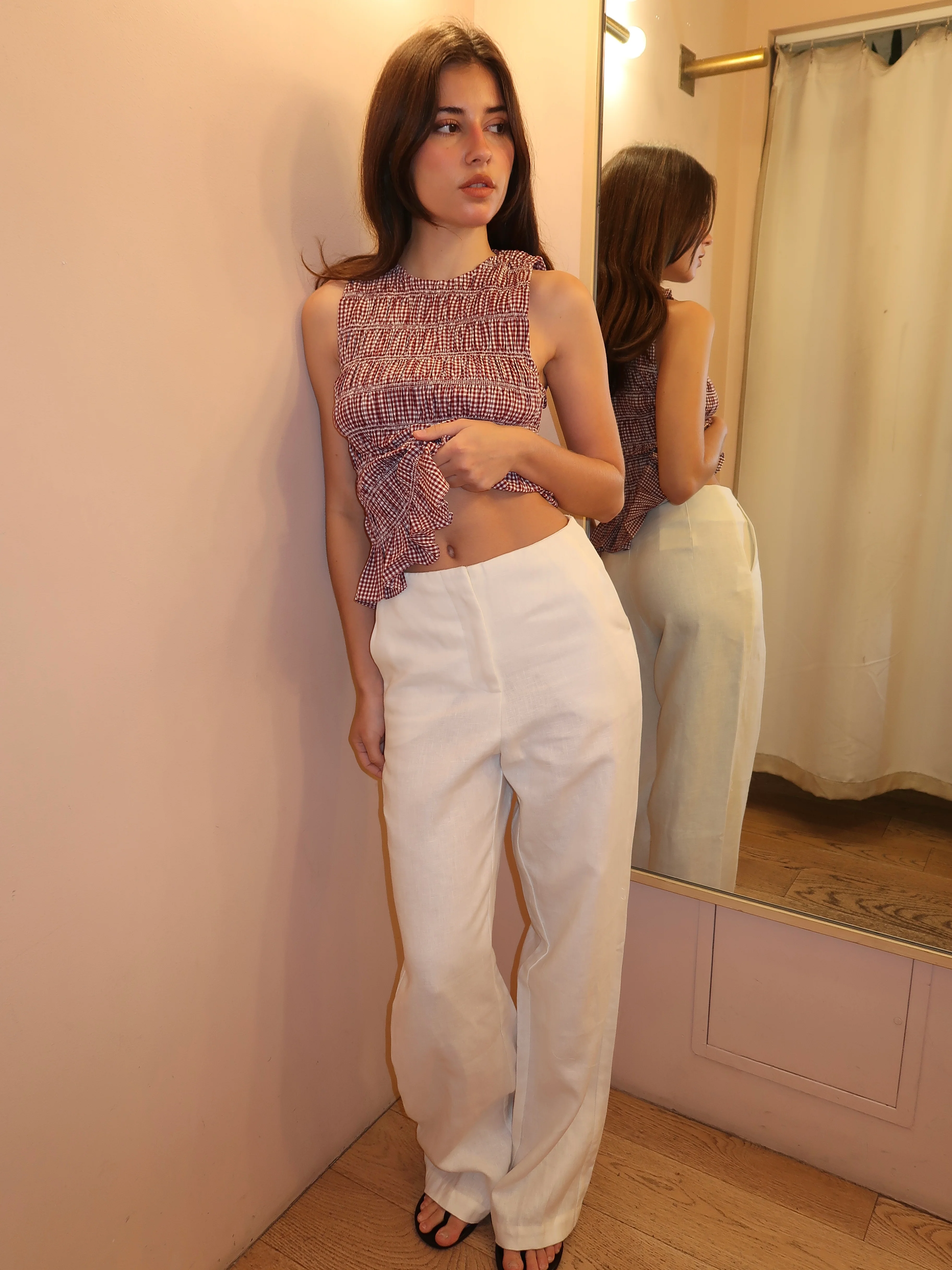 Sanne Pant in White - Image 4