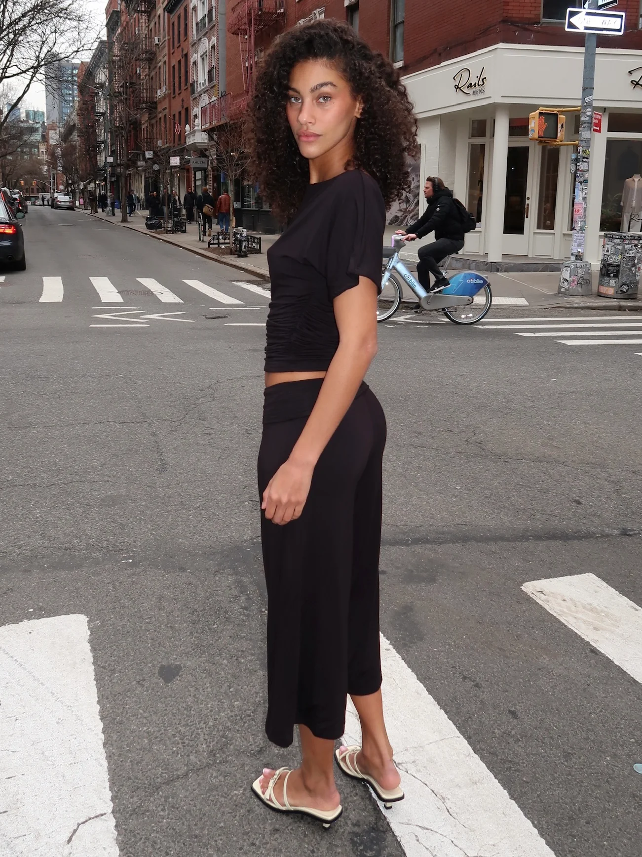 Saro Gaucho Pant in Black - Image 3