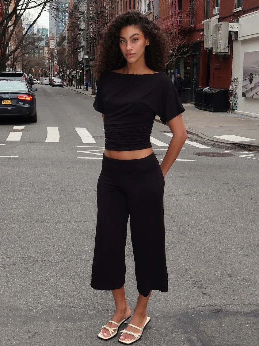 Saro Gaucho Pant in Black - Image 4