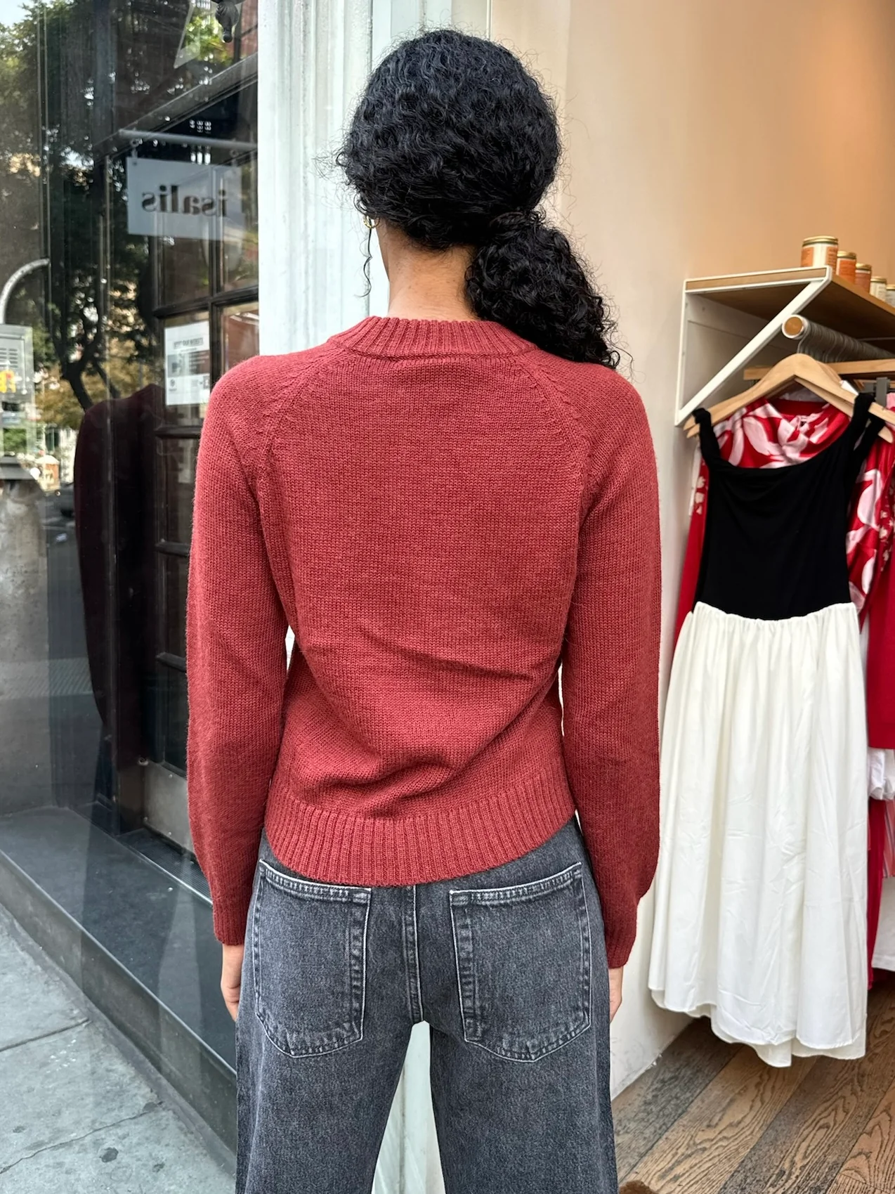 Schmear Sweater in Burnt Sienna - Image 3