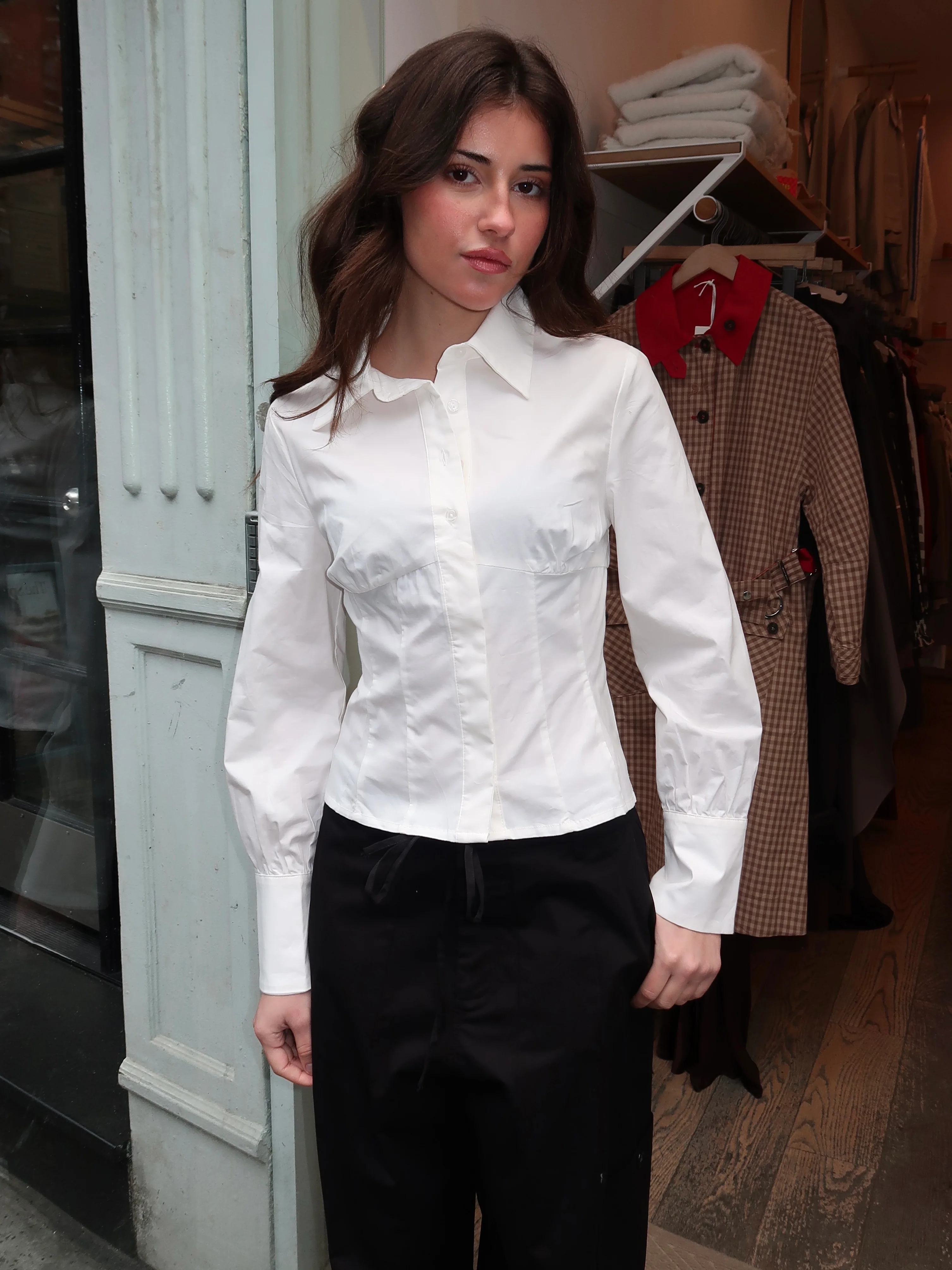 Scorpio Corset Long Sleeve in White