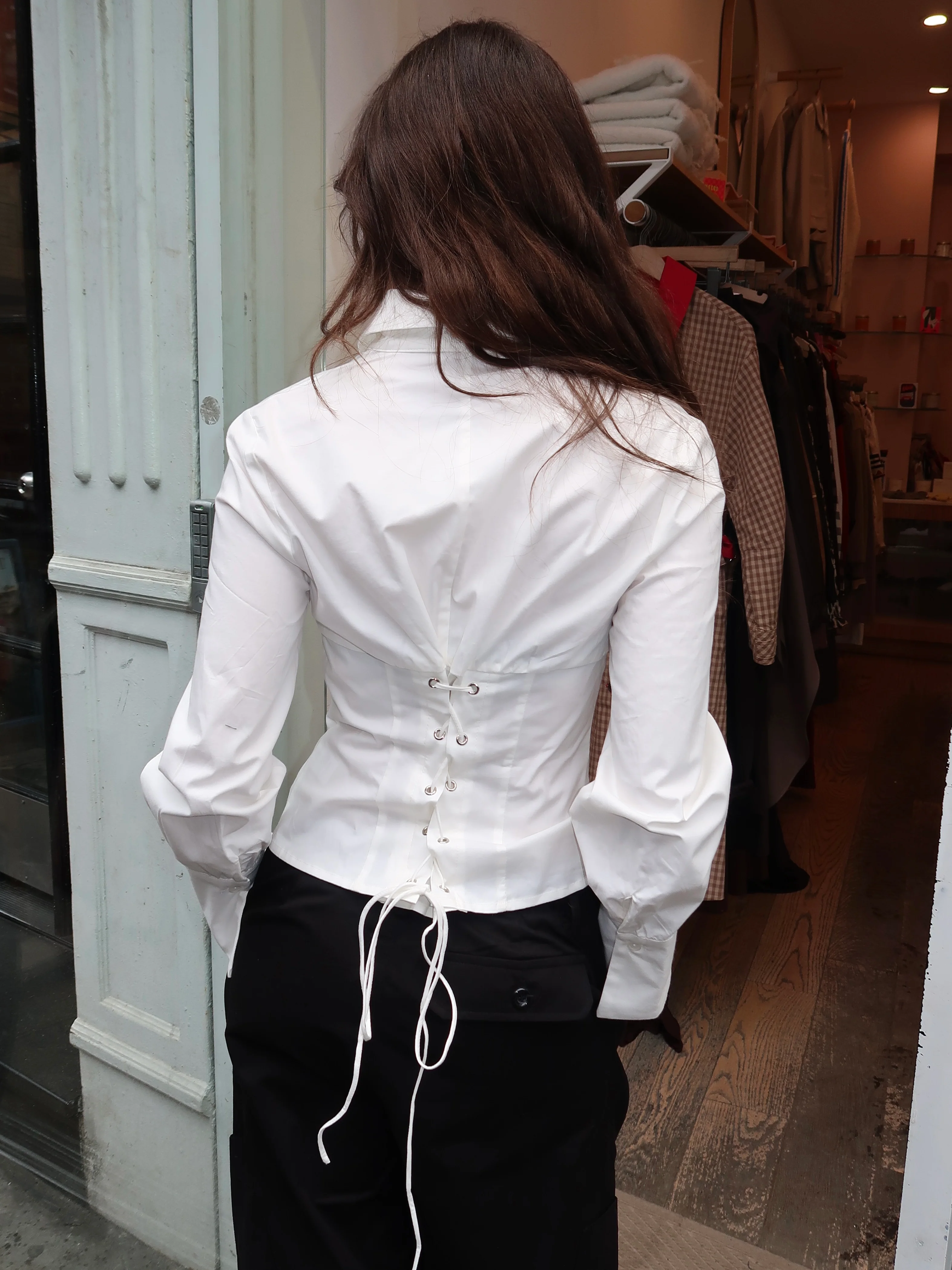 Scorpio Corset Long Sleeve in White - Image 3