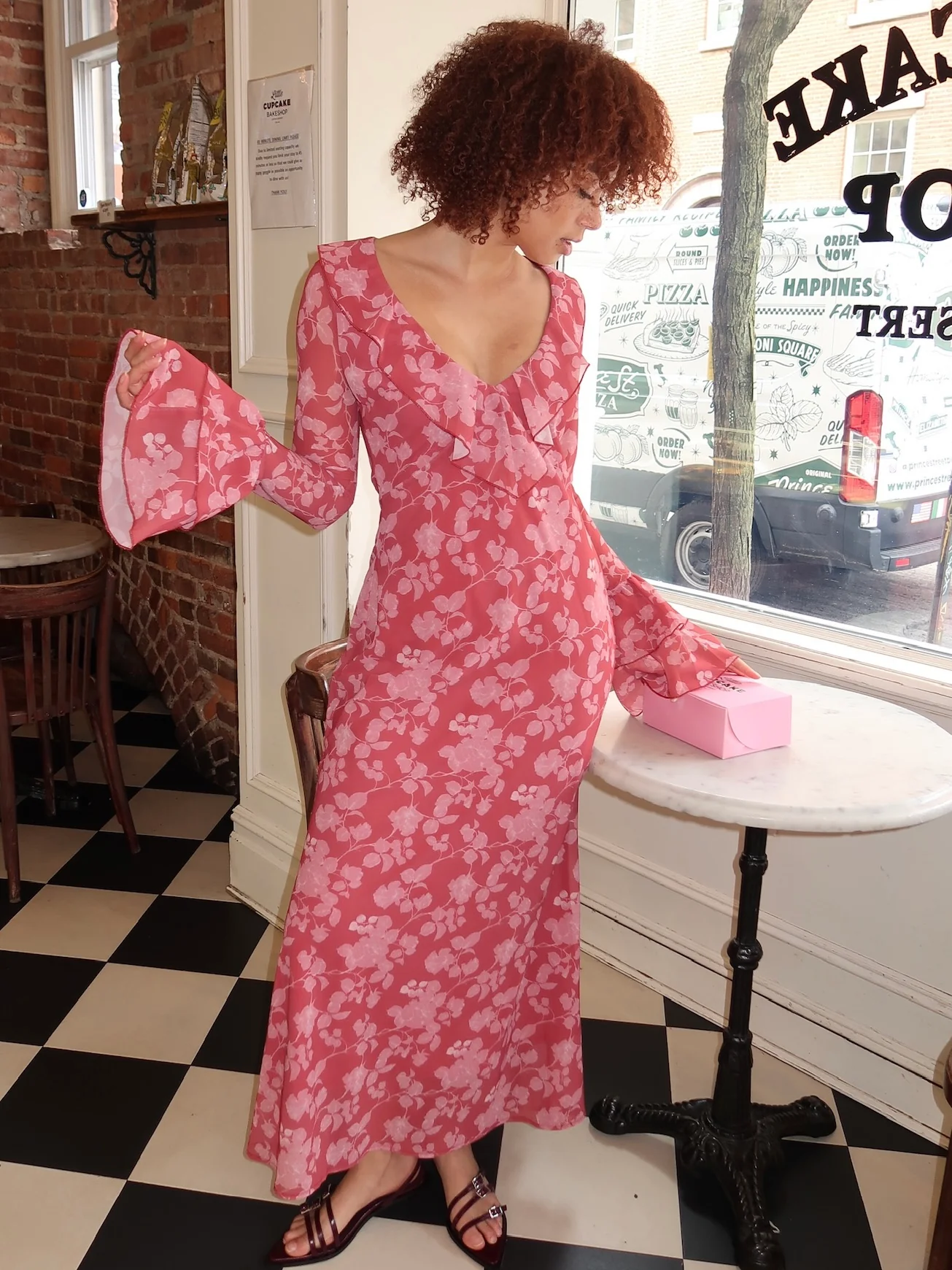 Shellona Dress in French Rose - Image 2