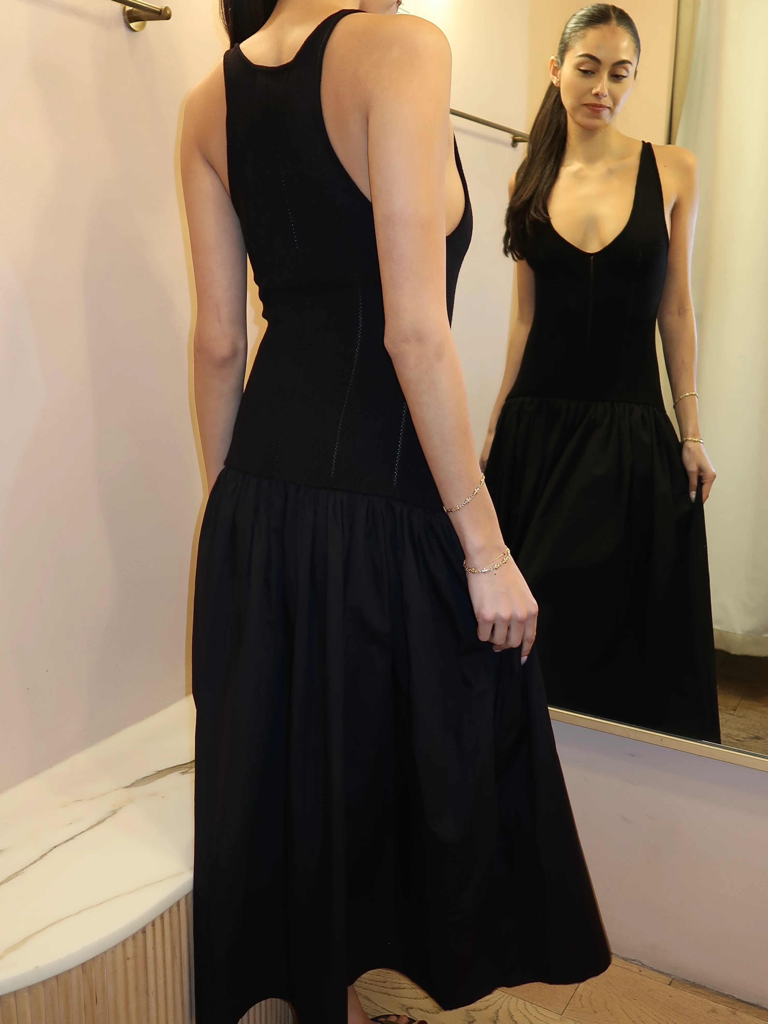 Siena Dress in Black - Image 3