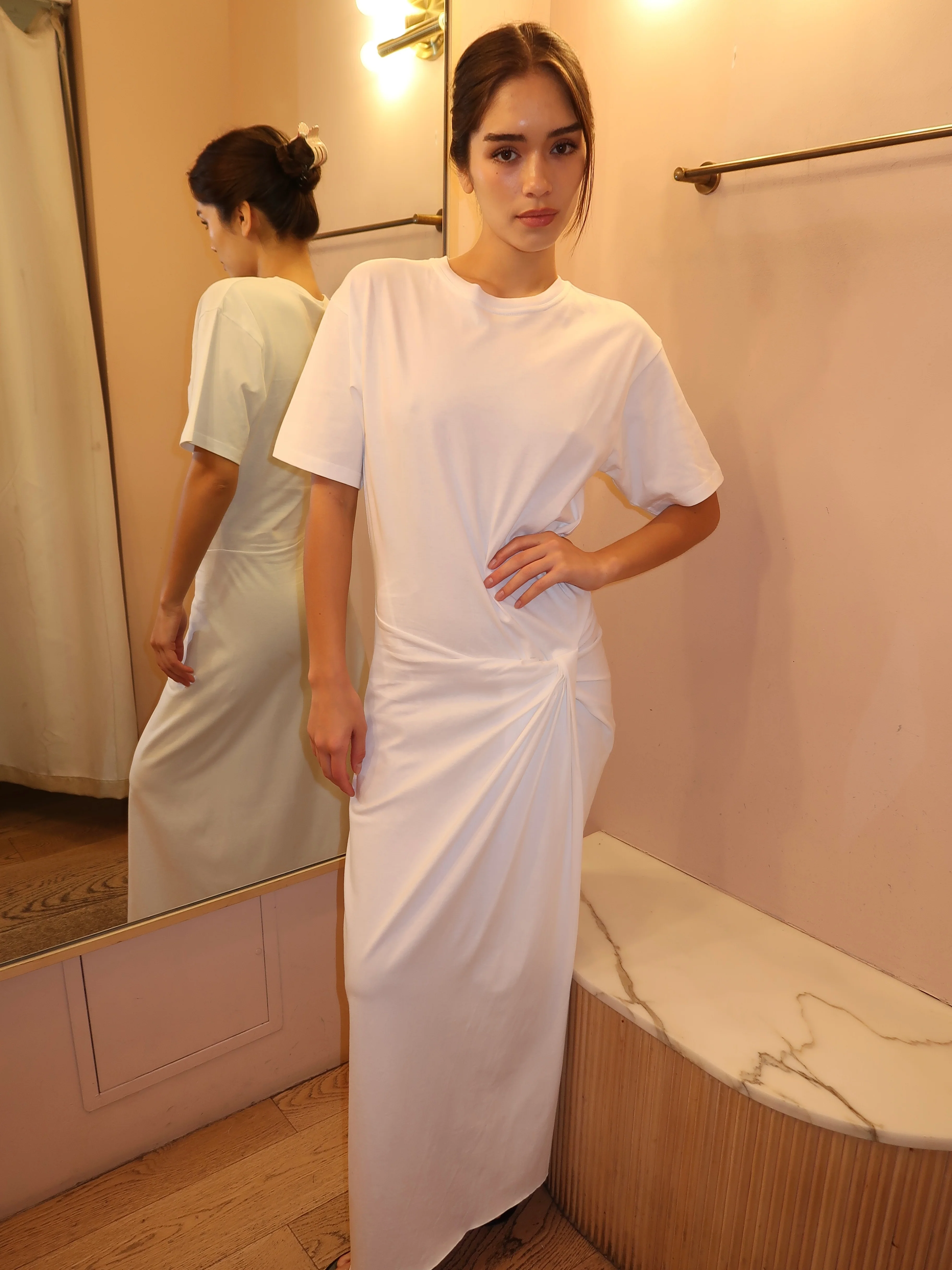 Simi Maxi Dress in White - Image 4