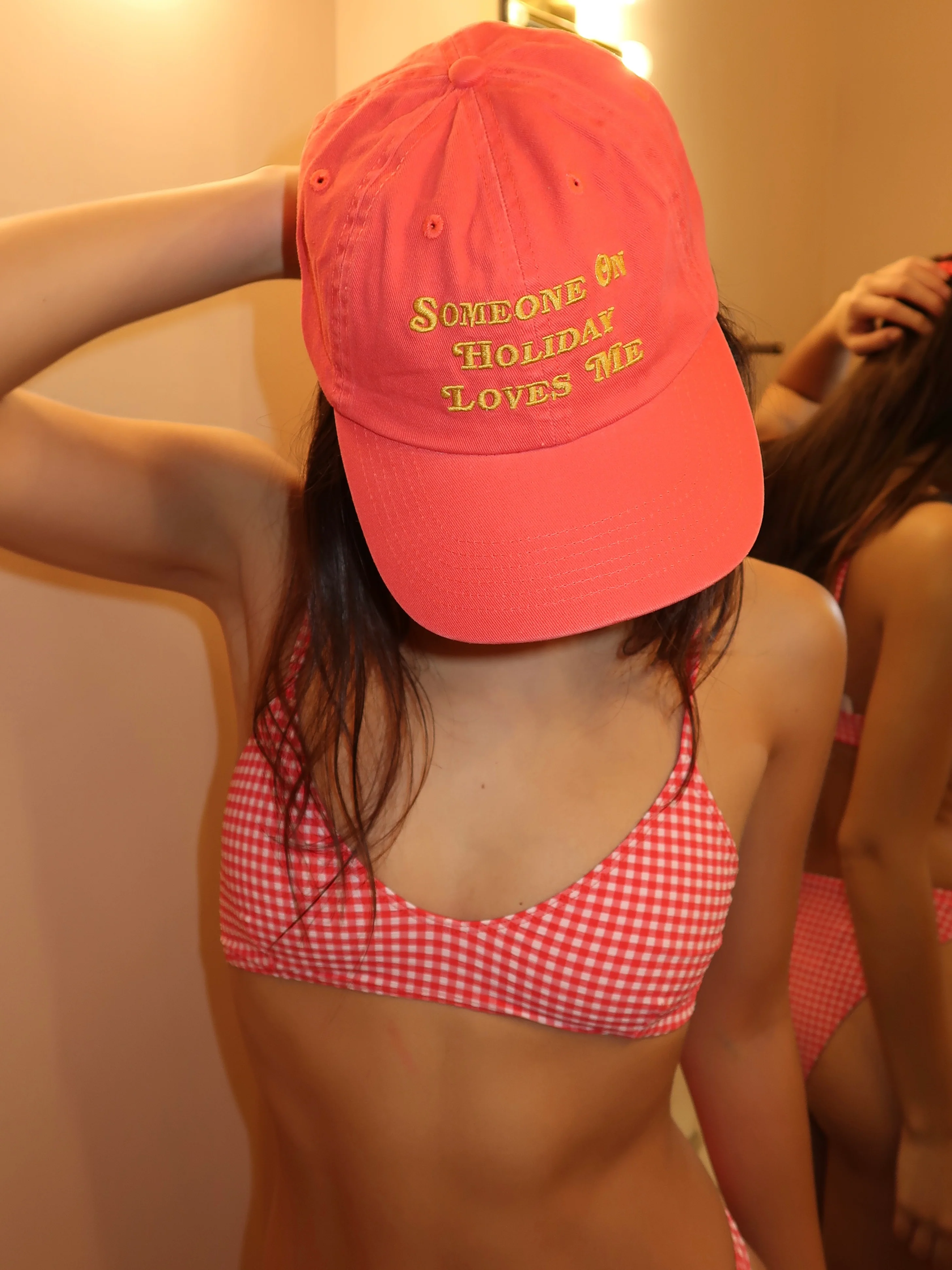 Someone On Holiday Cap in Red - Image 2