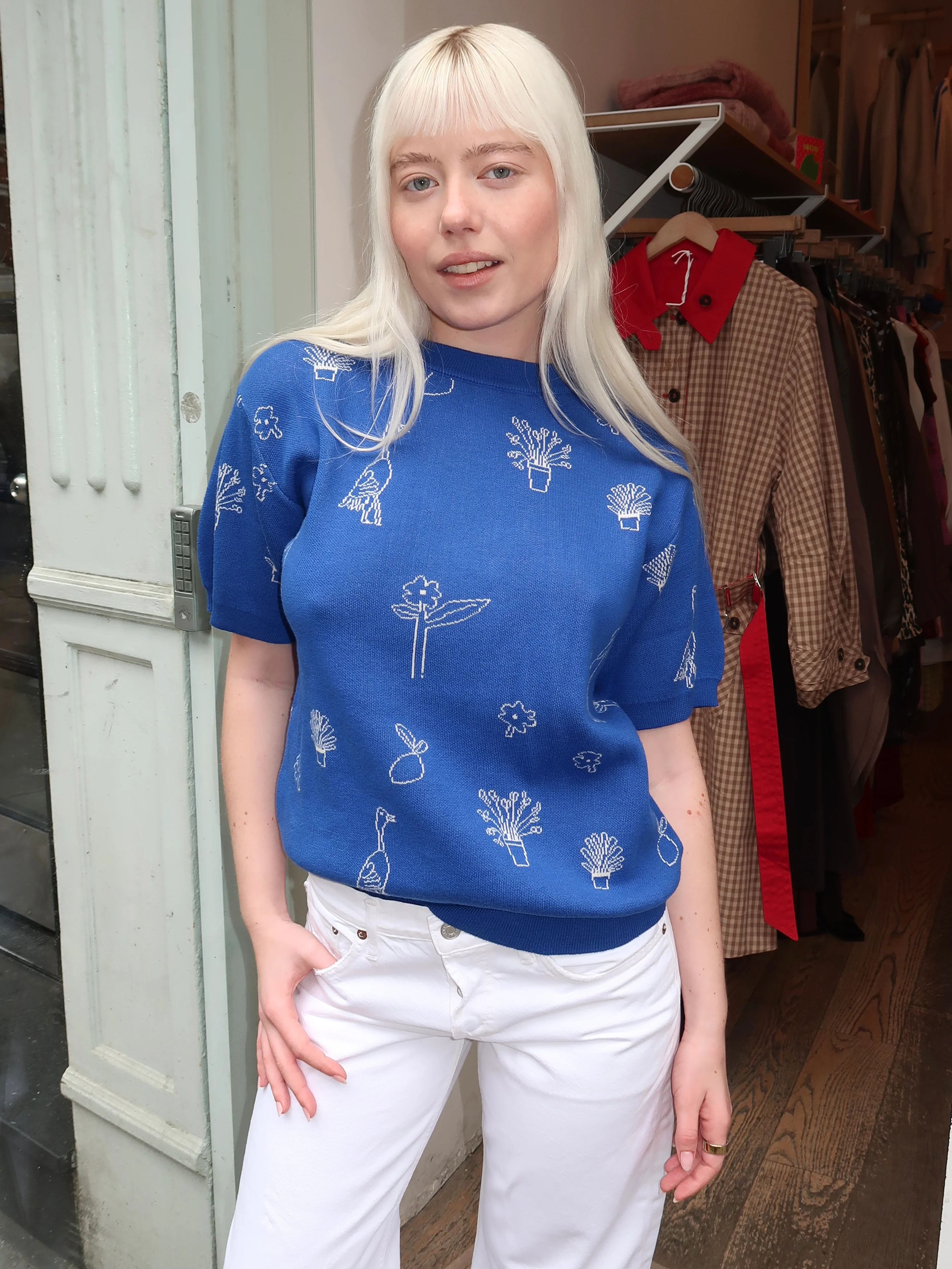 Summer Trip Jacquard Cotton Jumper