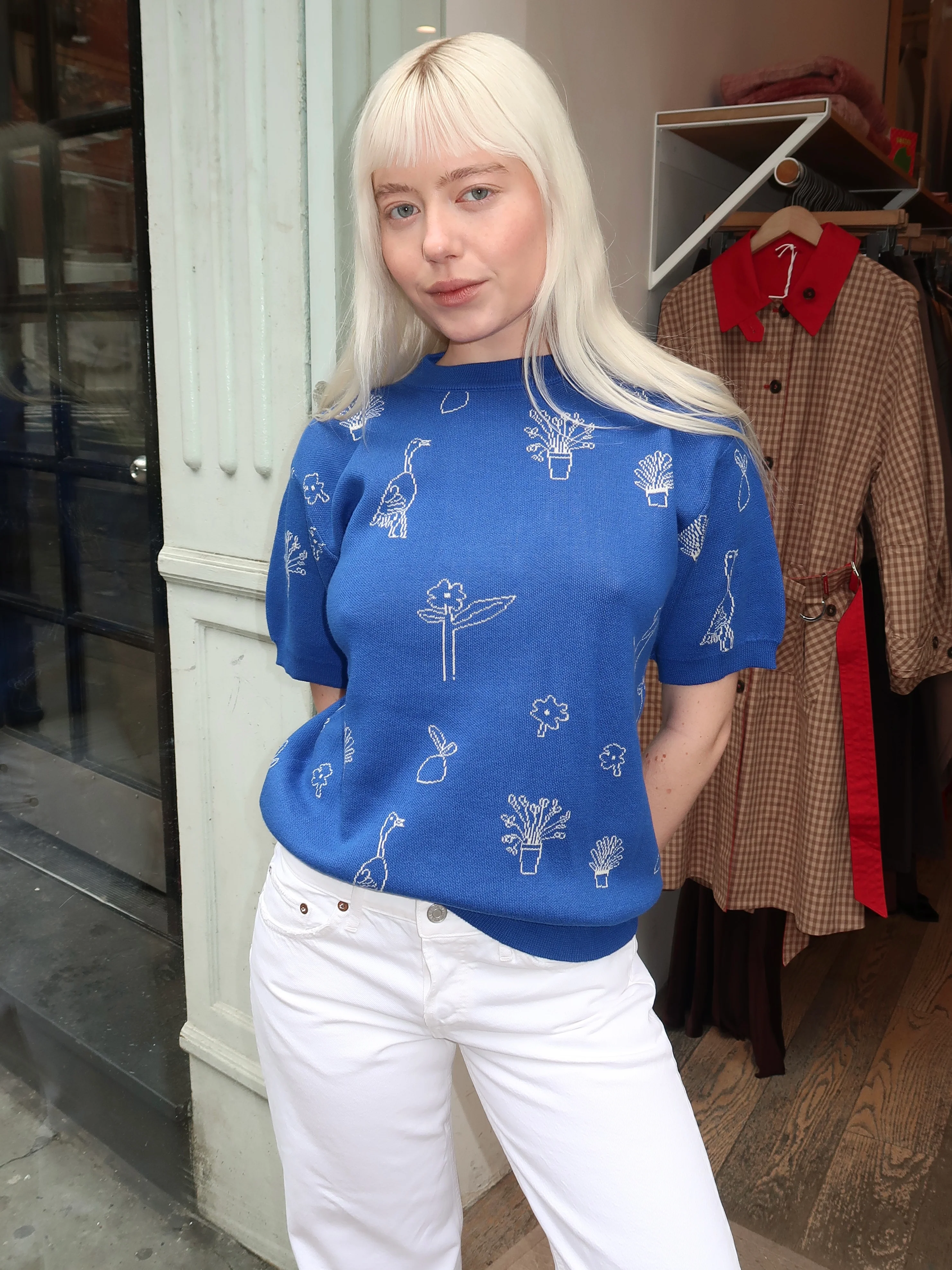 Summer Trip Jacquard Cotton Jumper - Image 2