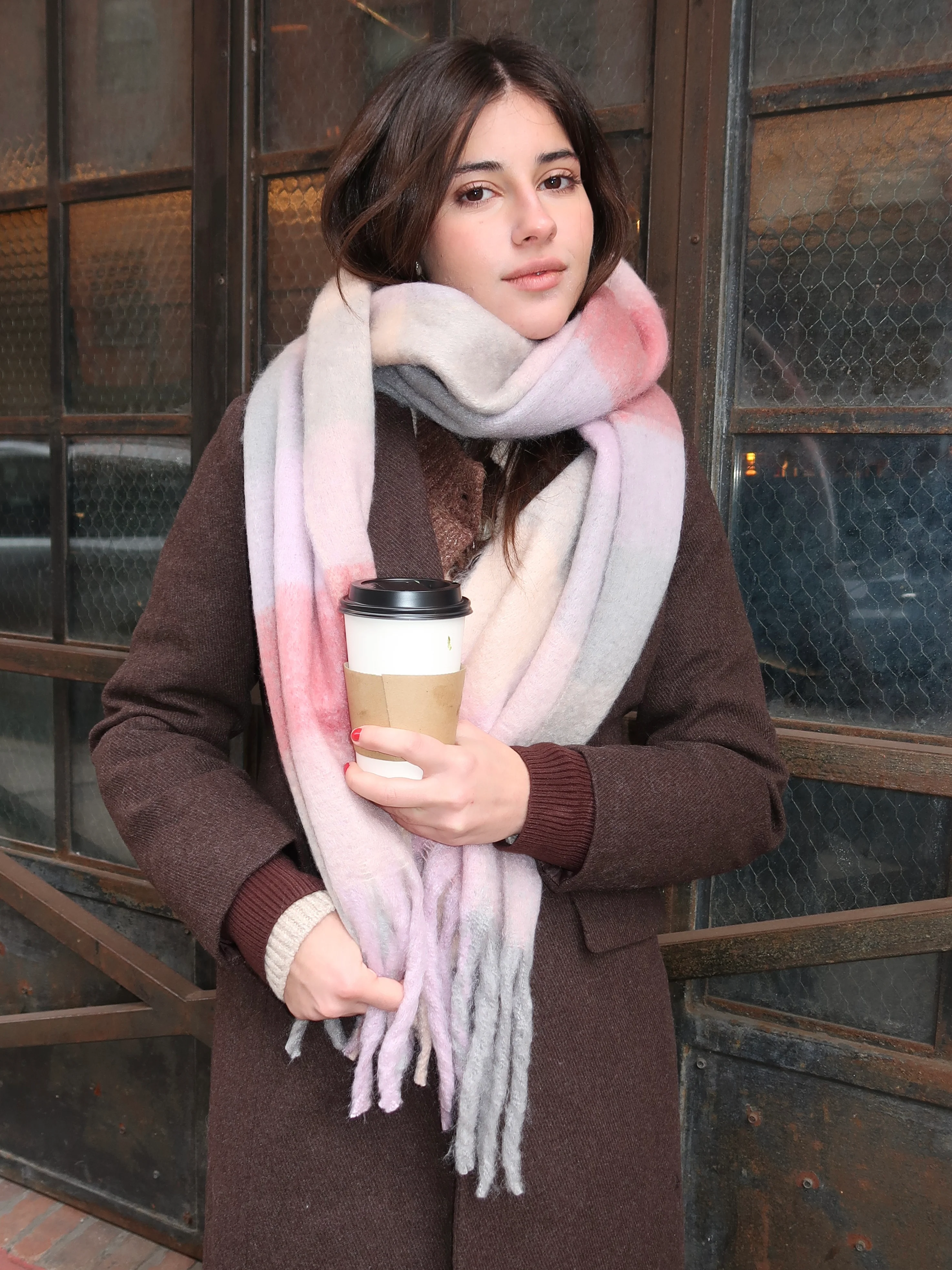 Sweetheart Scarf in Light Pink - Image 2