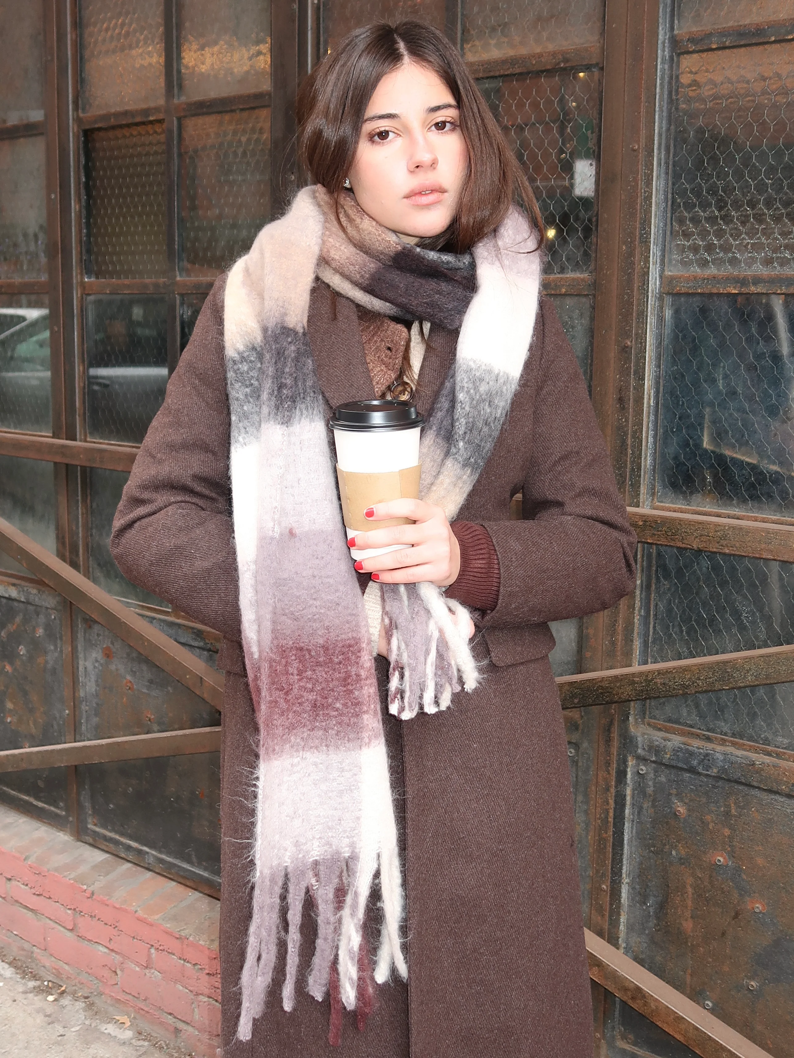 Sweetheart Scarf in Purple Fade - Image 2