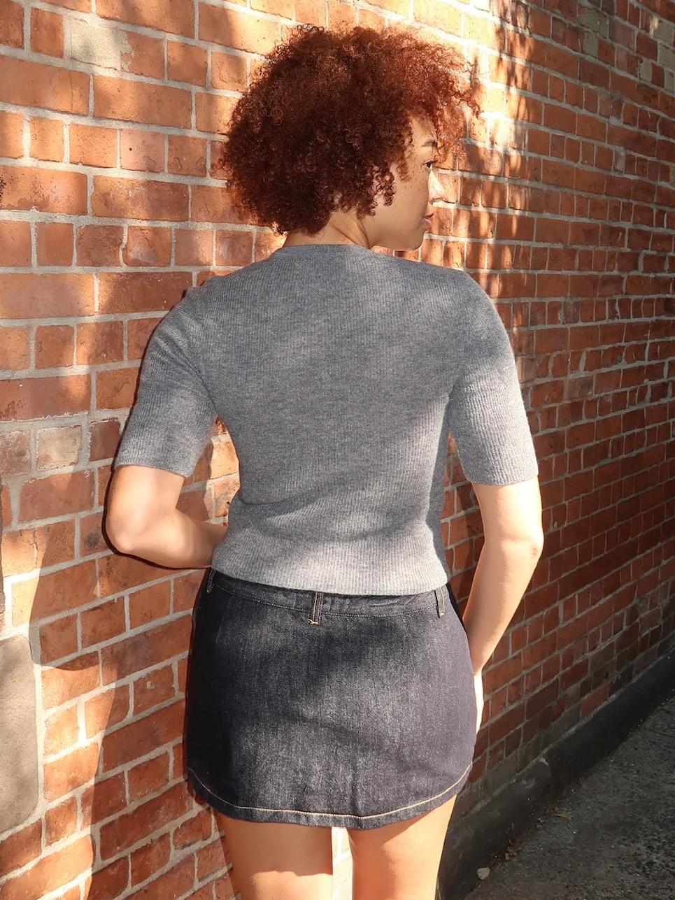 Tabitha Cardigan in Charcoal Heather - Image 3