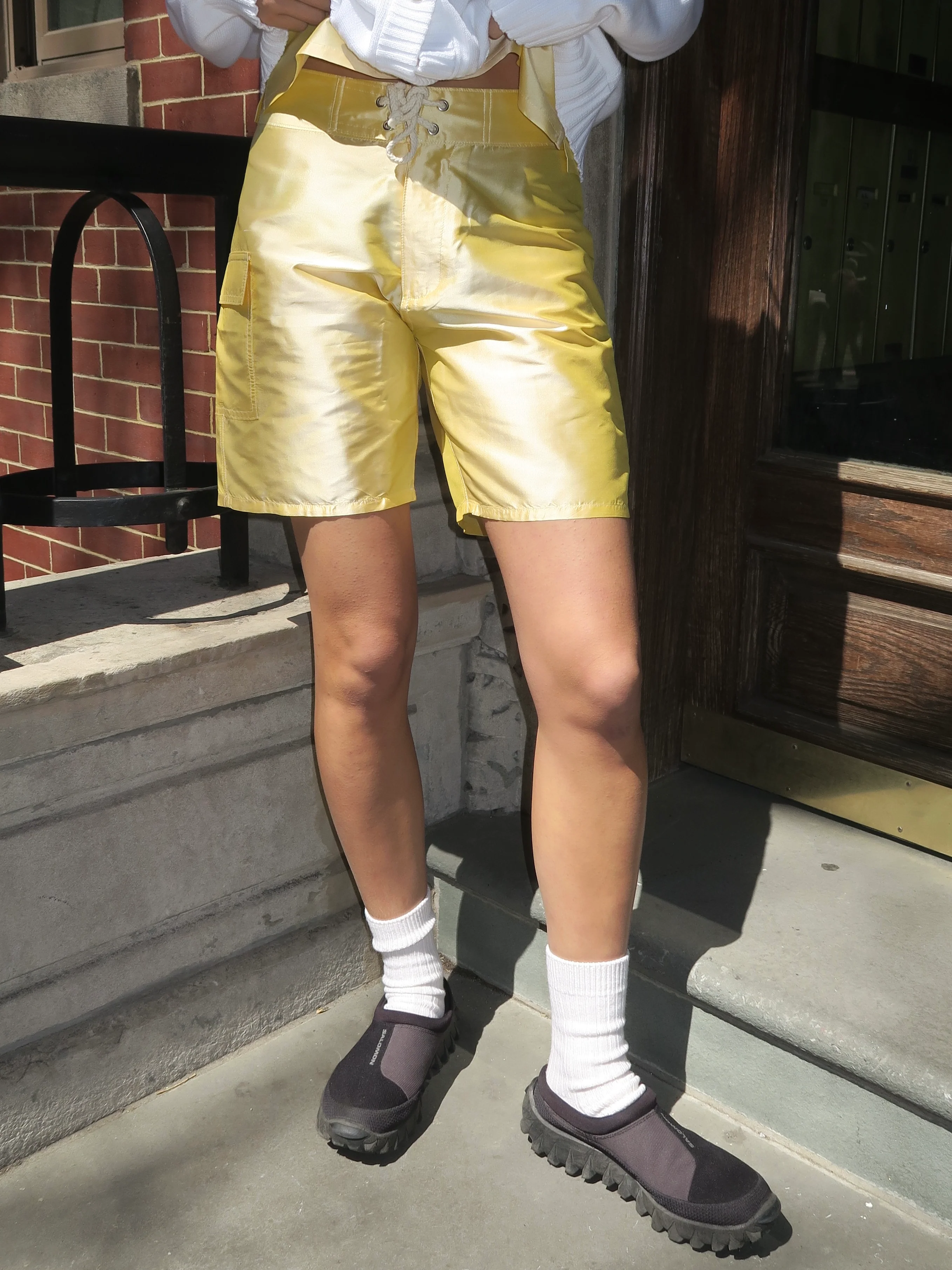 Taffeta Board Short in Butter - Image 3