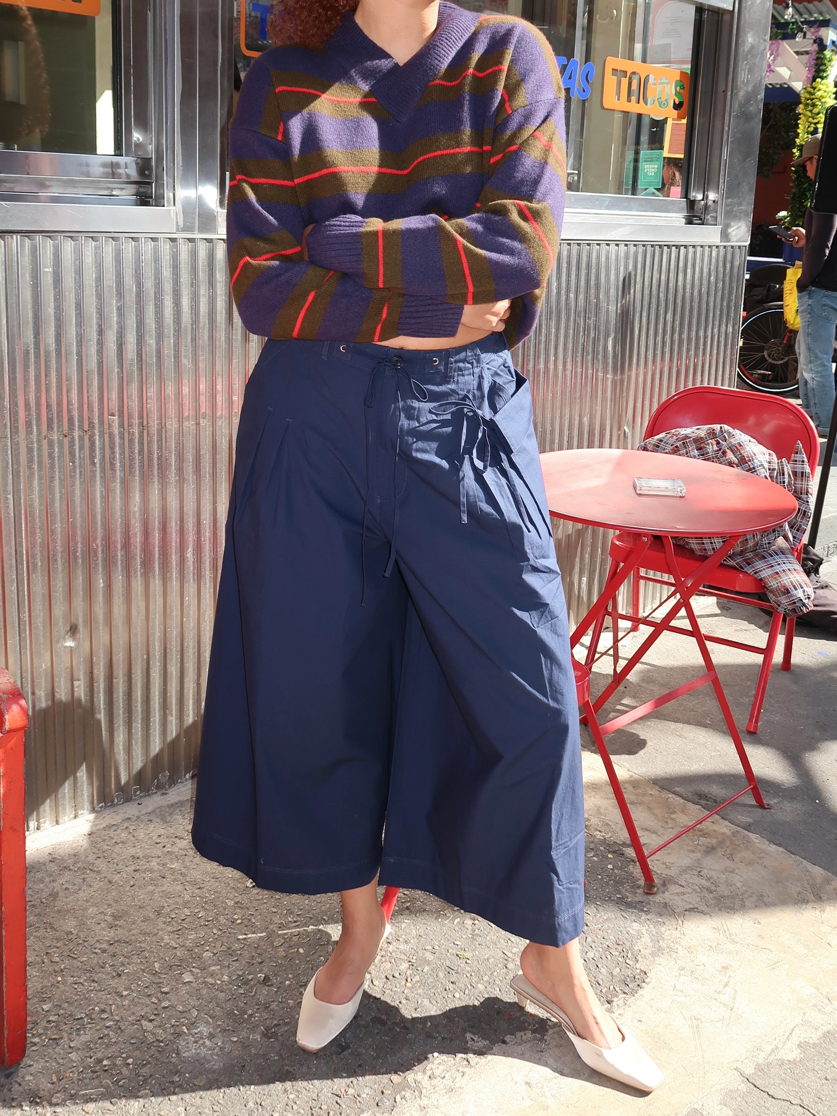 Tatiana Culotte in Navy - Image 2