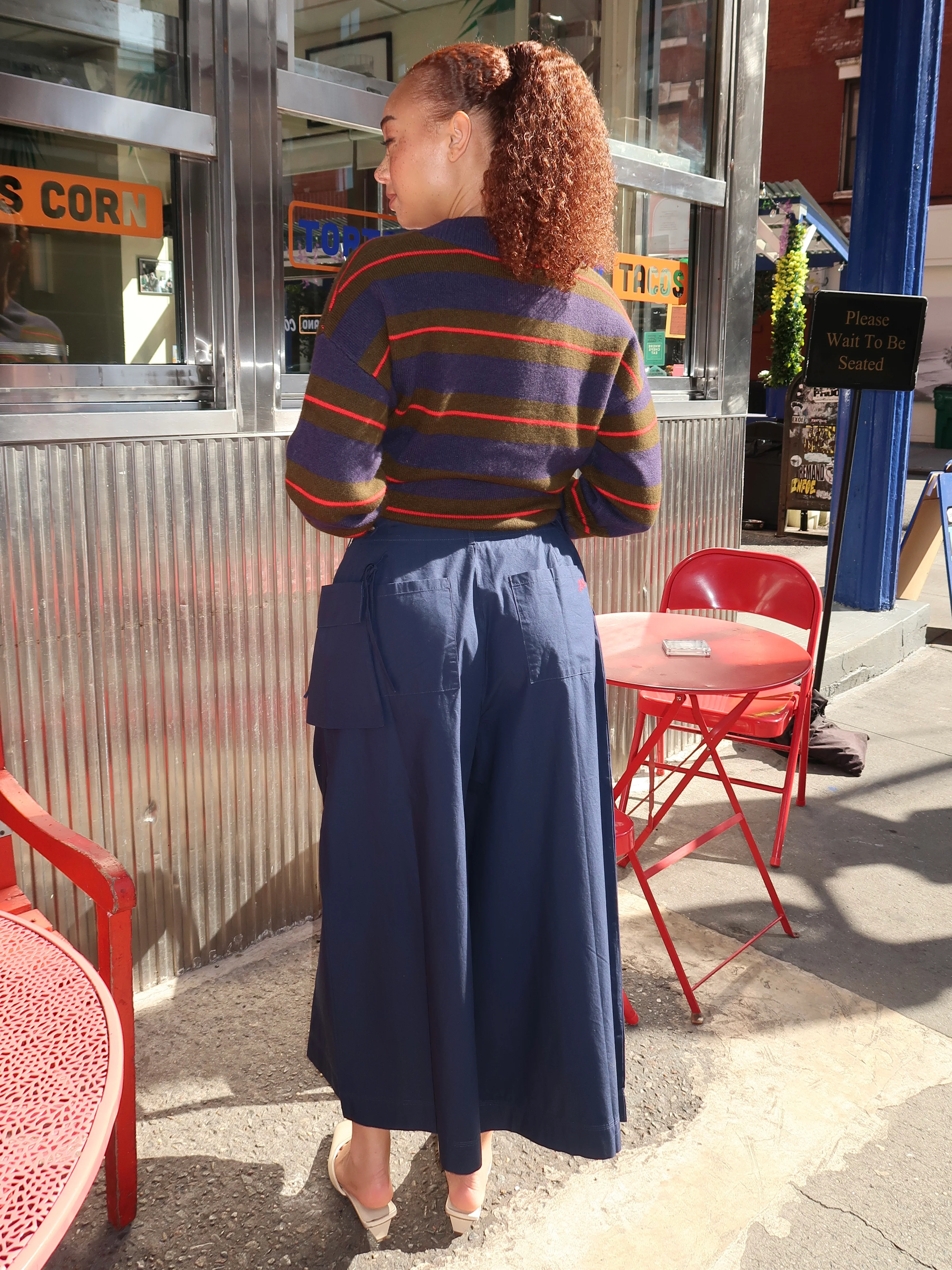 Tatiana Culotte in Navy - Image 3