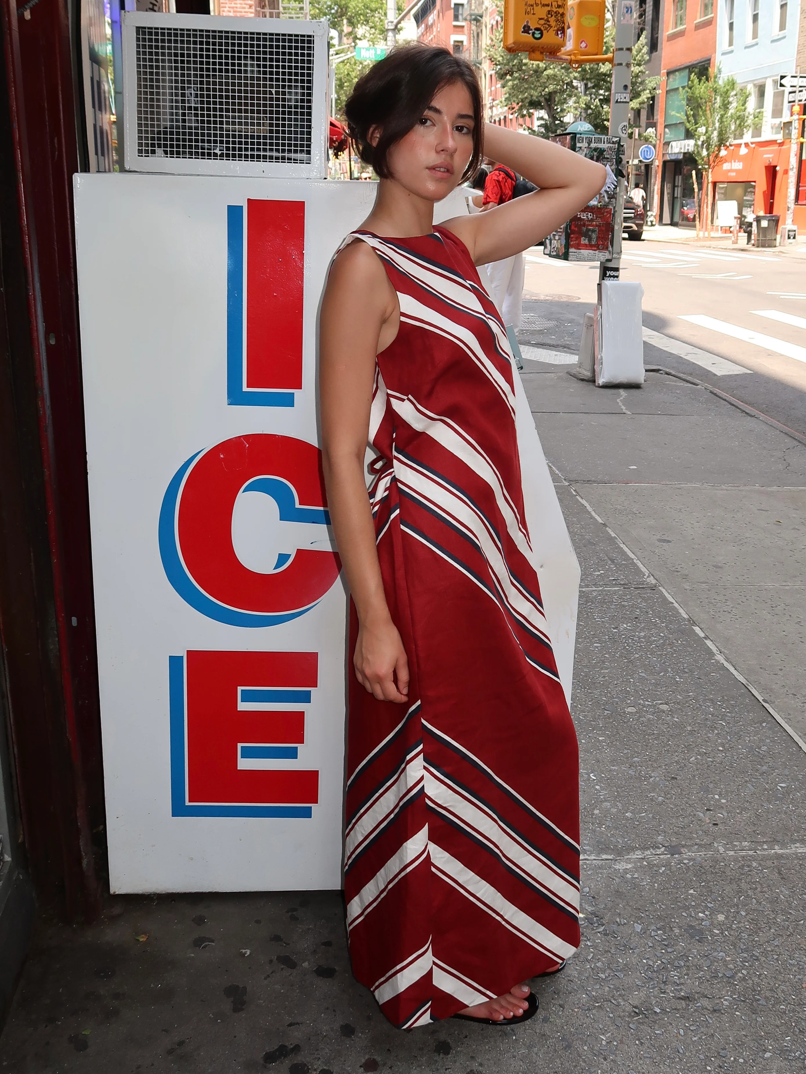 Taylor Maxi Dress in Hydra Stripe - Image 2