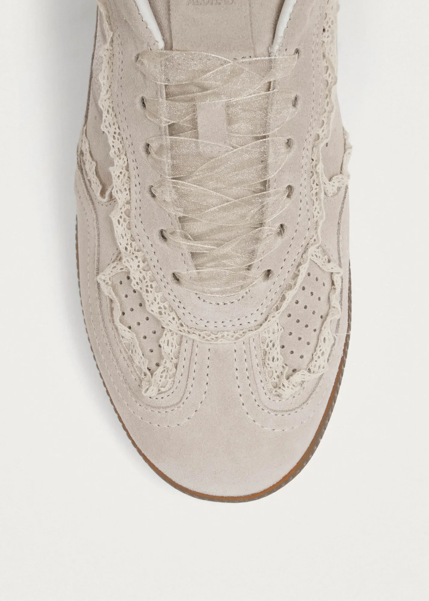 Tb.490 Mule Crochet Cream Leather Sneakers - Image 2